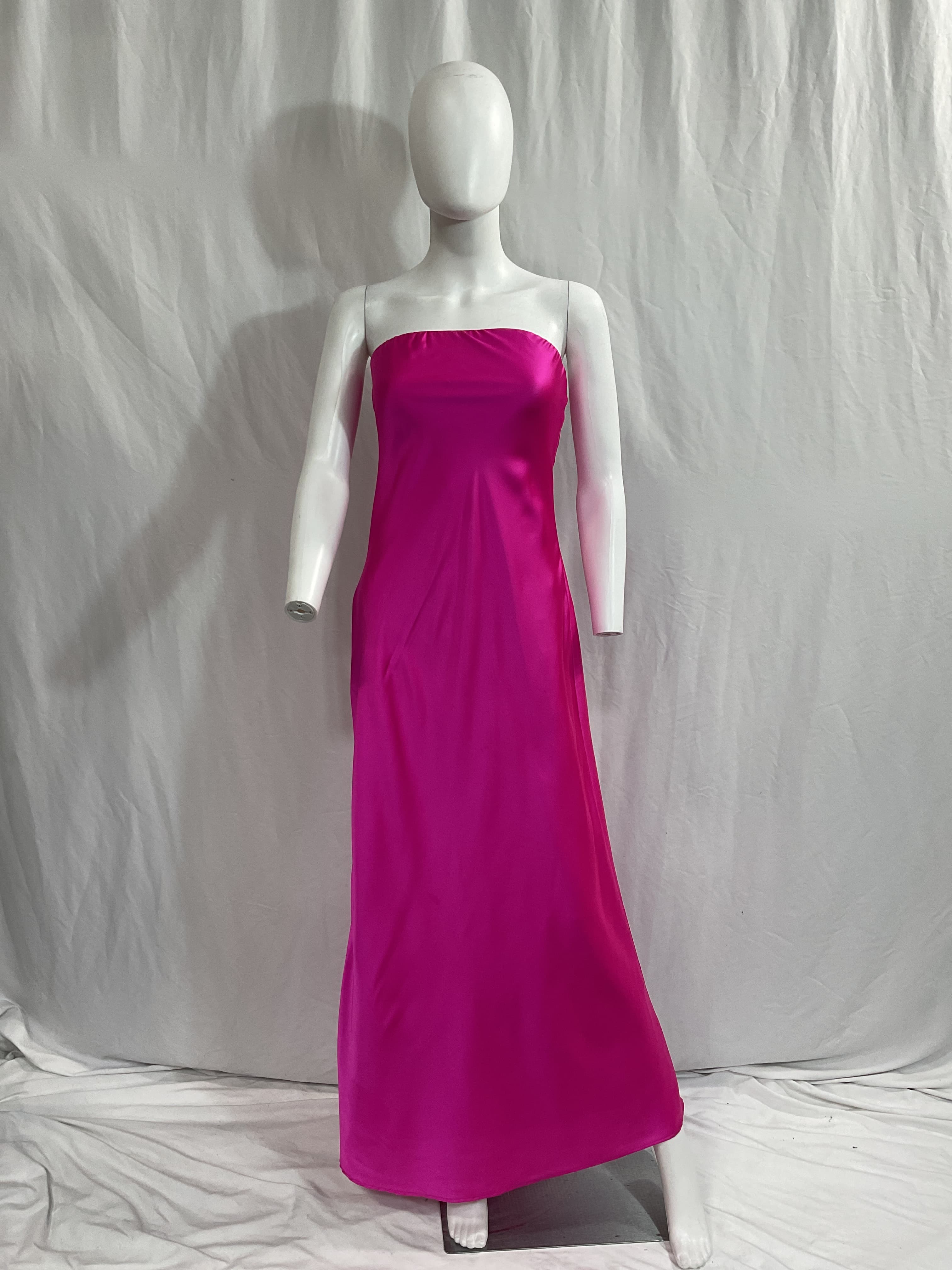 Taylor Tube Dress In Hot Pink - Image 4