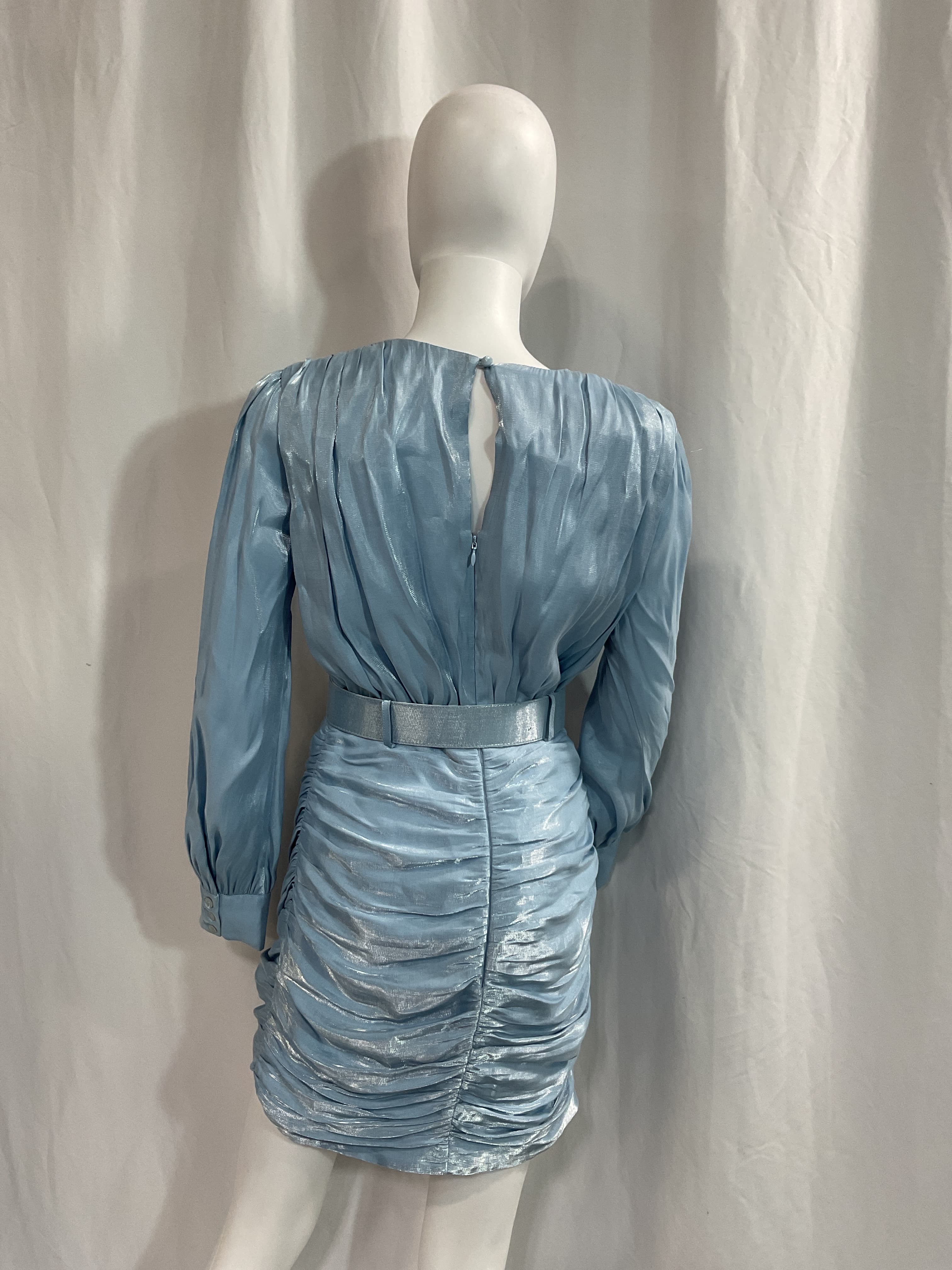 Tucker Mini Dress In Clearwater Blue - Image 2