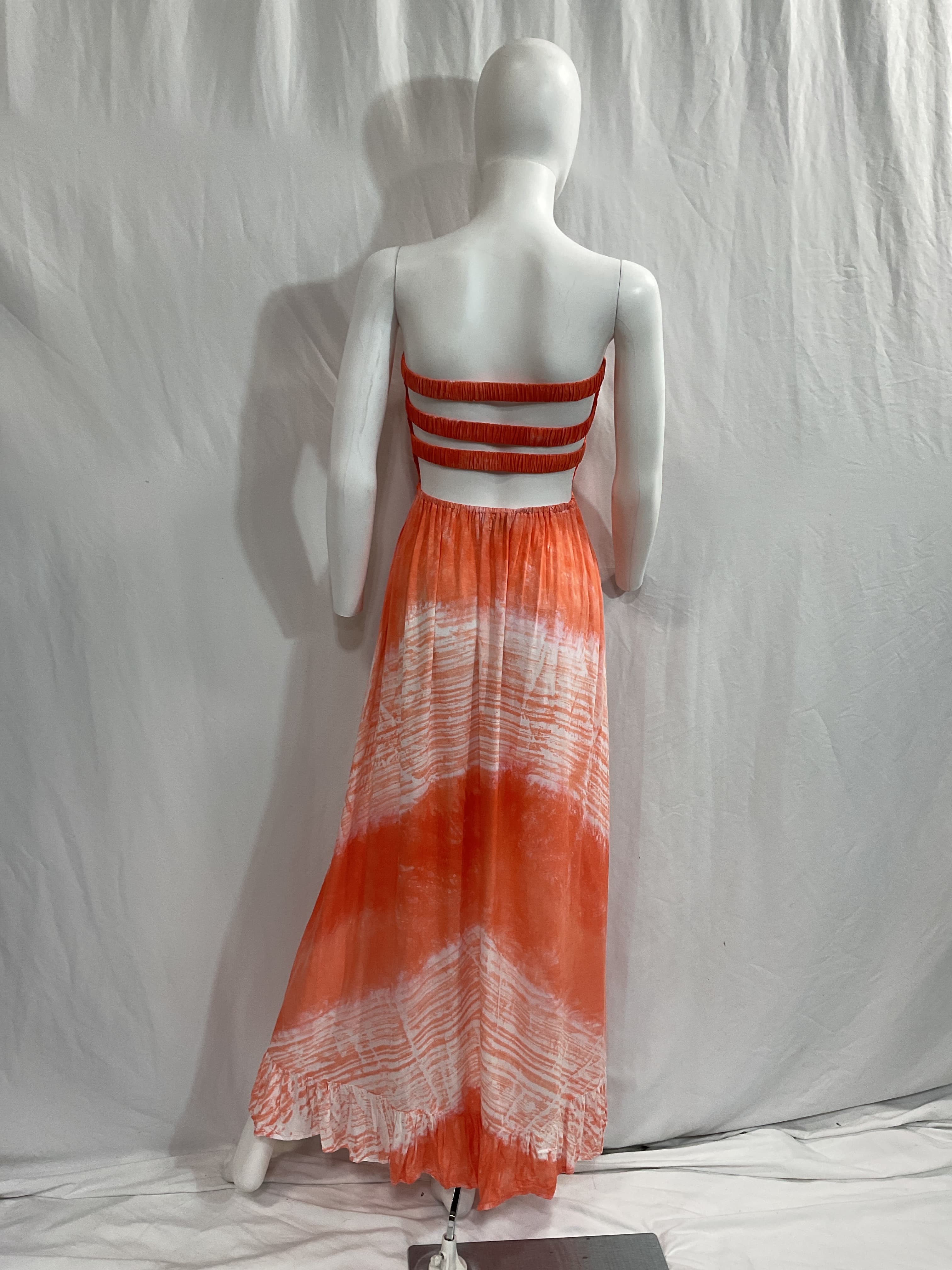 Eri Maxi Dress In Nata Coral - Image 4