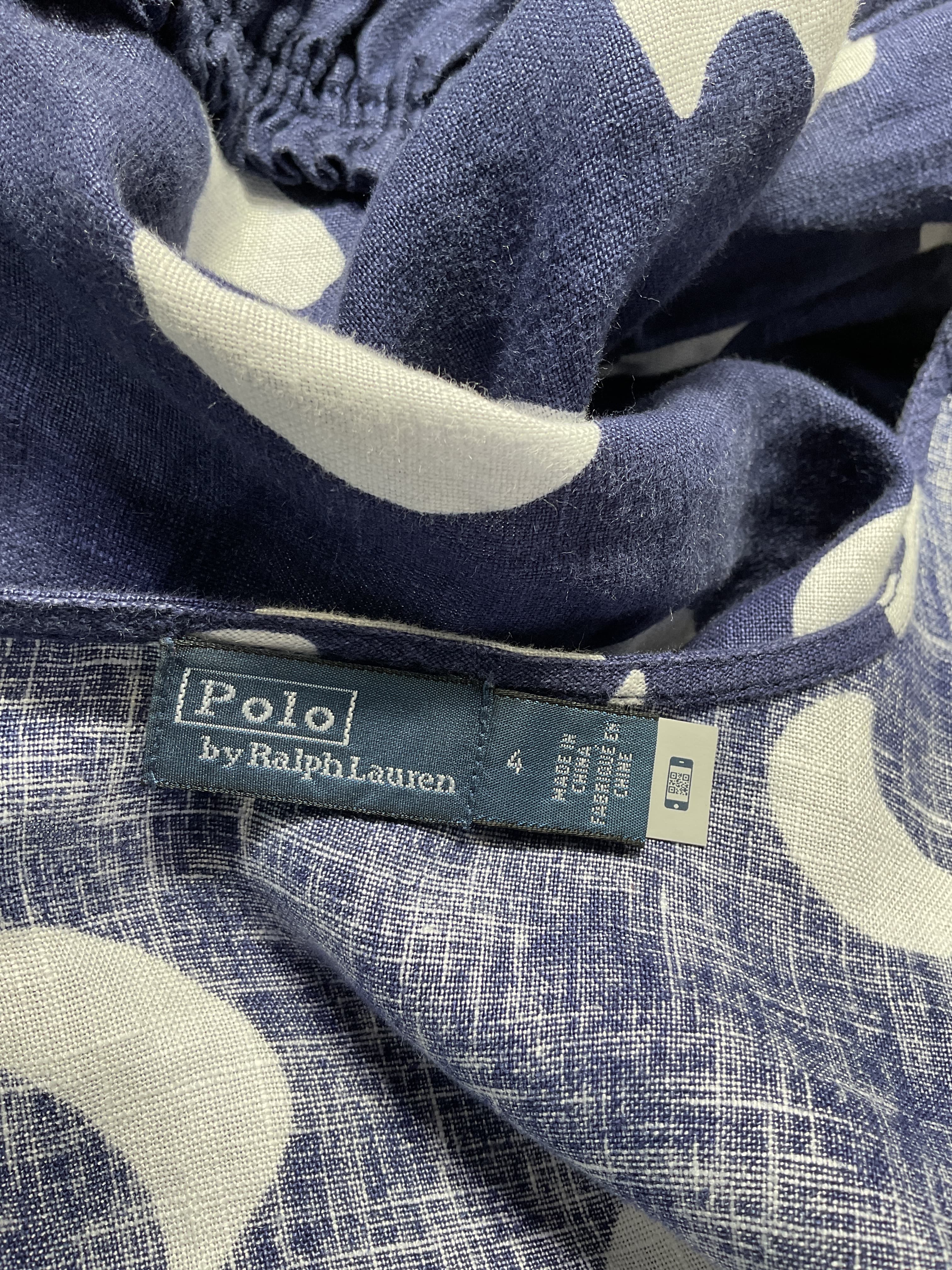 Kai Brushstroke Motif Tiered Linen Dress - Image 4