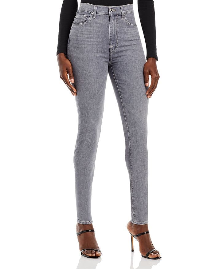 7 For All Mankind High Waisted Skinny Jeans In Walker - Image 1