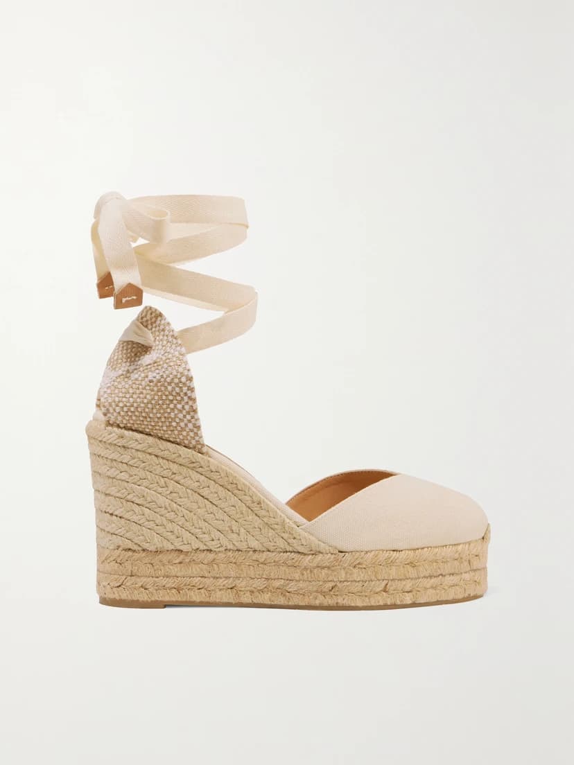 Chiara 80 Canvas Wedge Espadrilles - Image 1