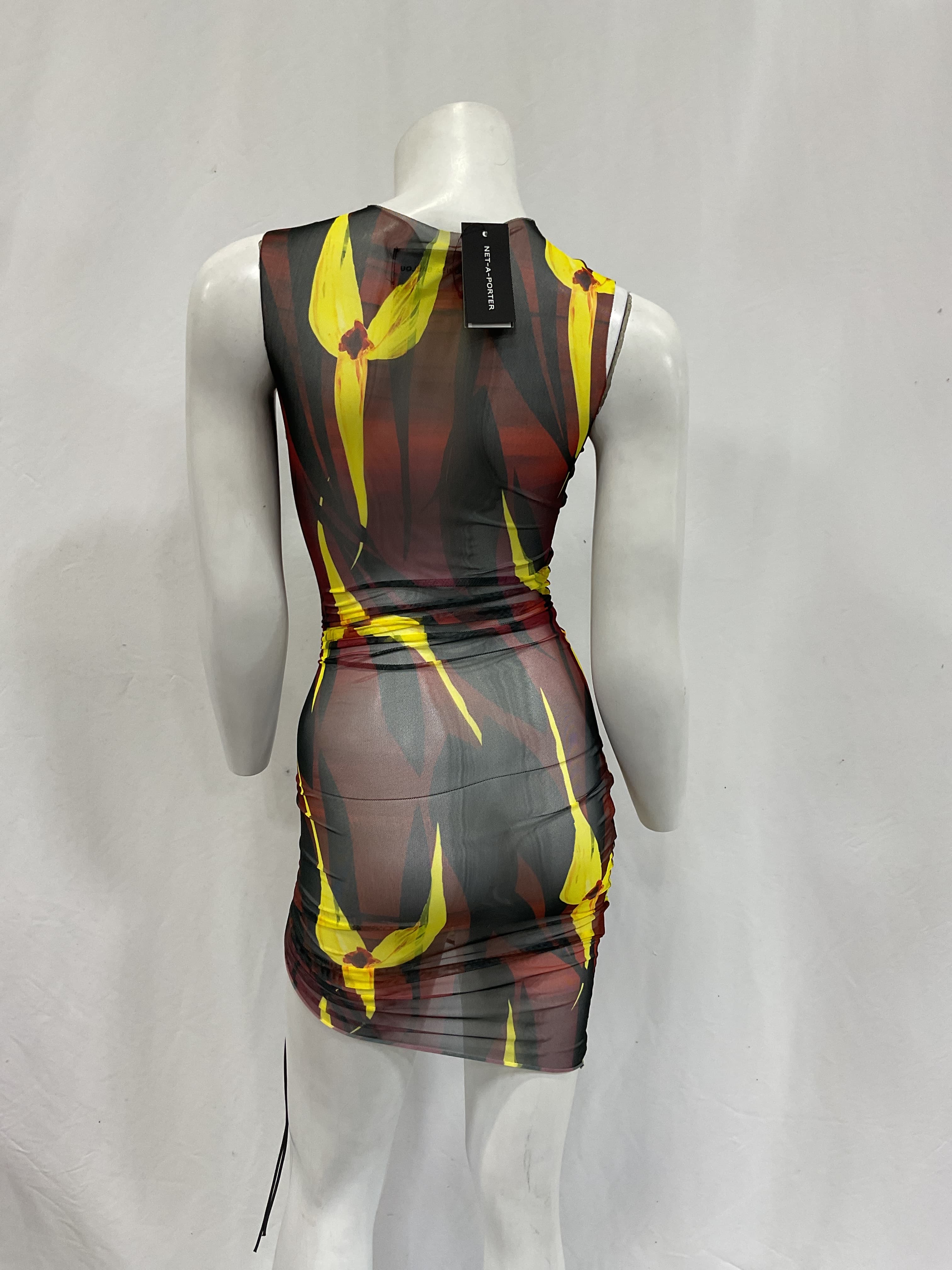 Heatwave Ruched Floral-Print Stretch-Mesh Mini Dress - Image 2