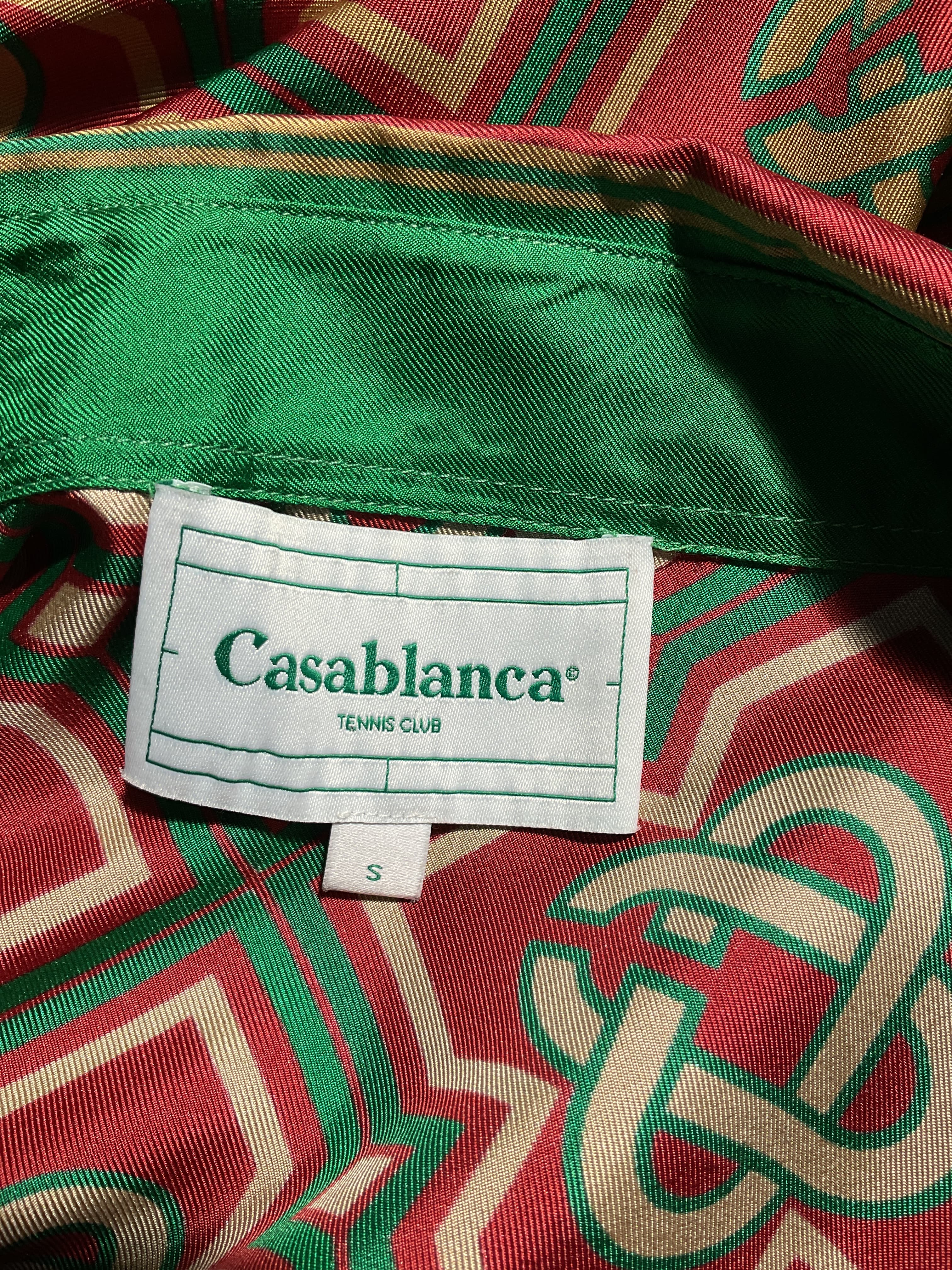 Casablanca Diamond Monogram Silk Lss - Image 2