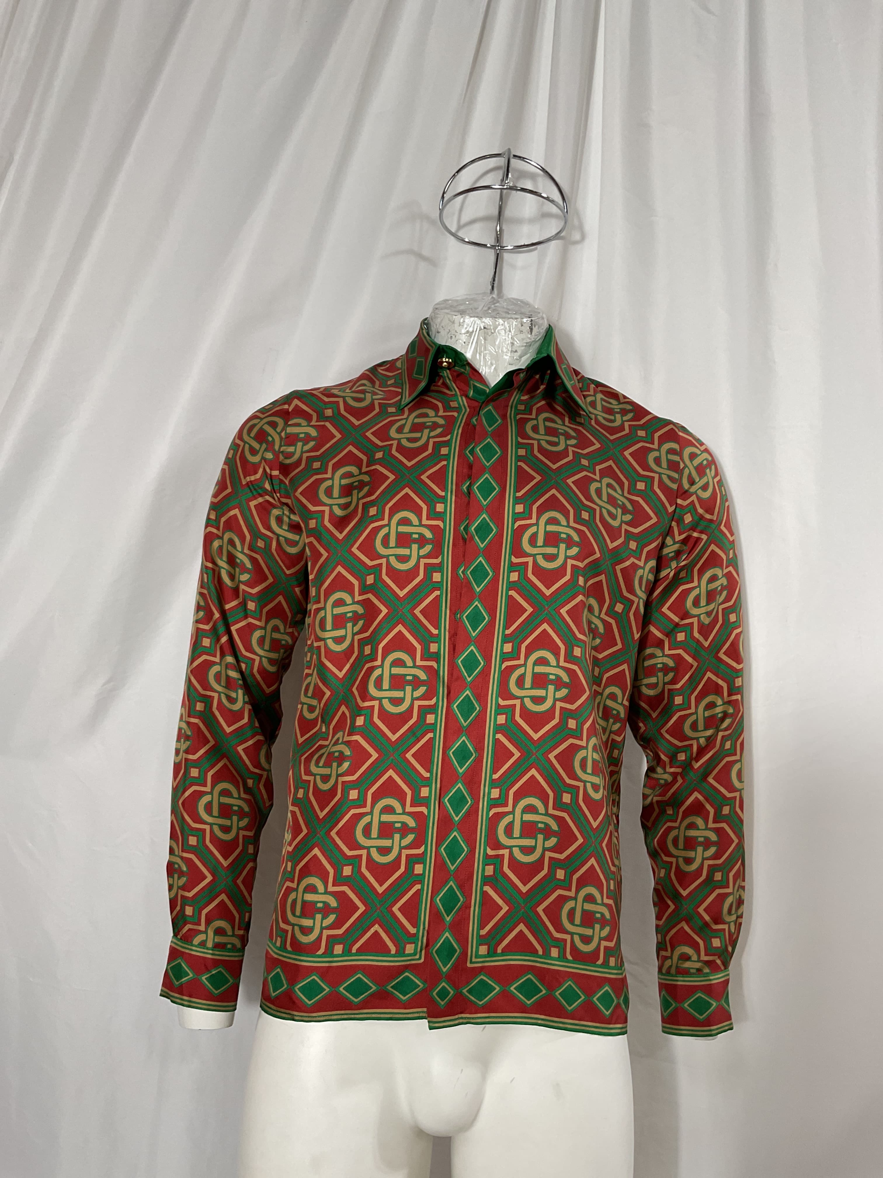 Casablanca Diamond Monogram Silk Lss - Image 3