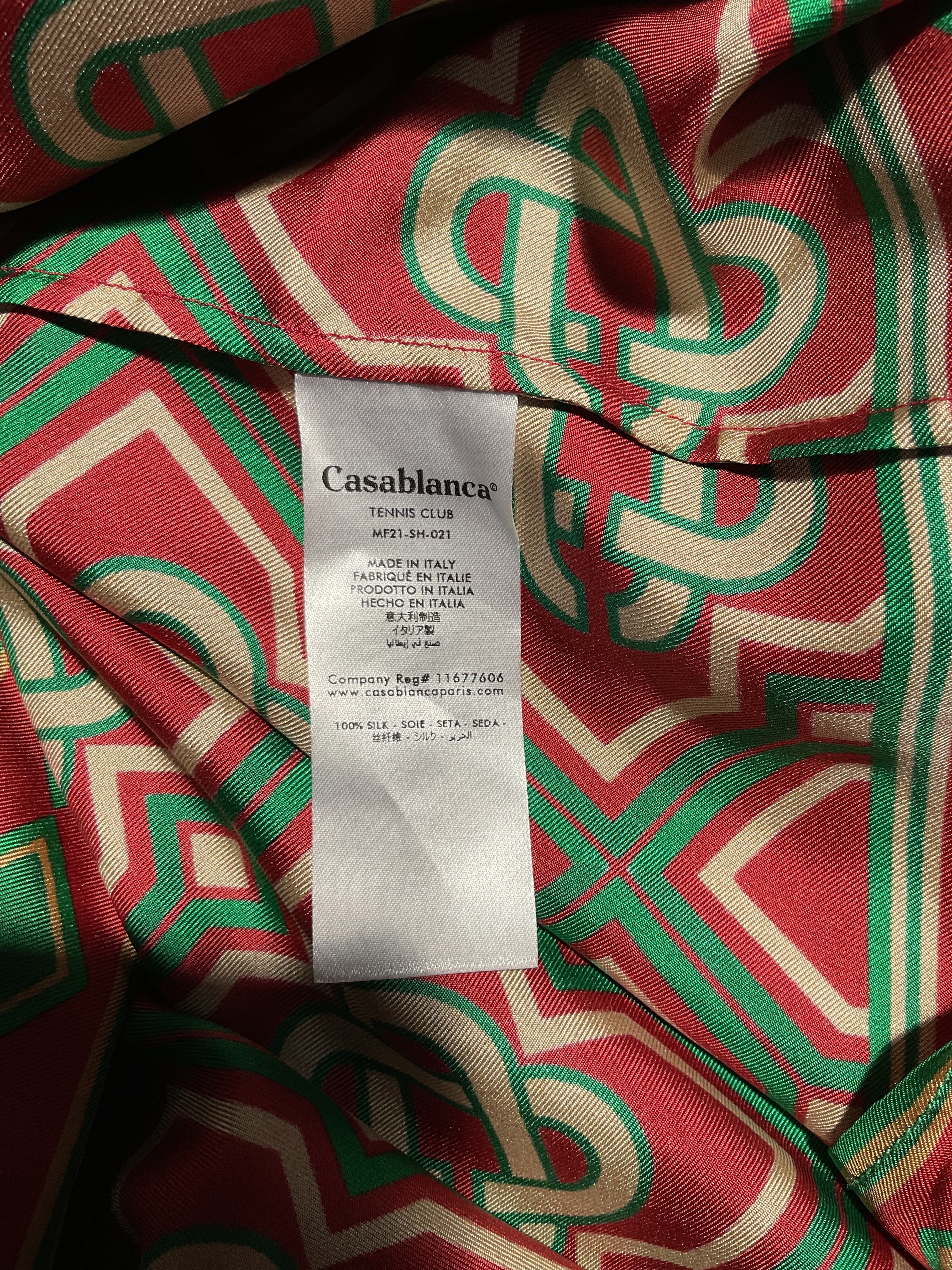 Casablanca Diamond Monogram Silk Lss - Image 4