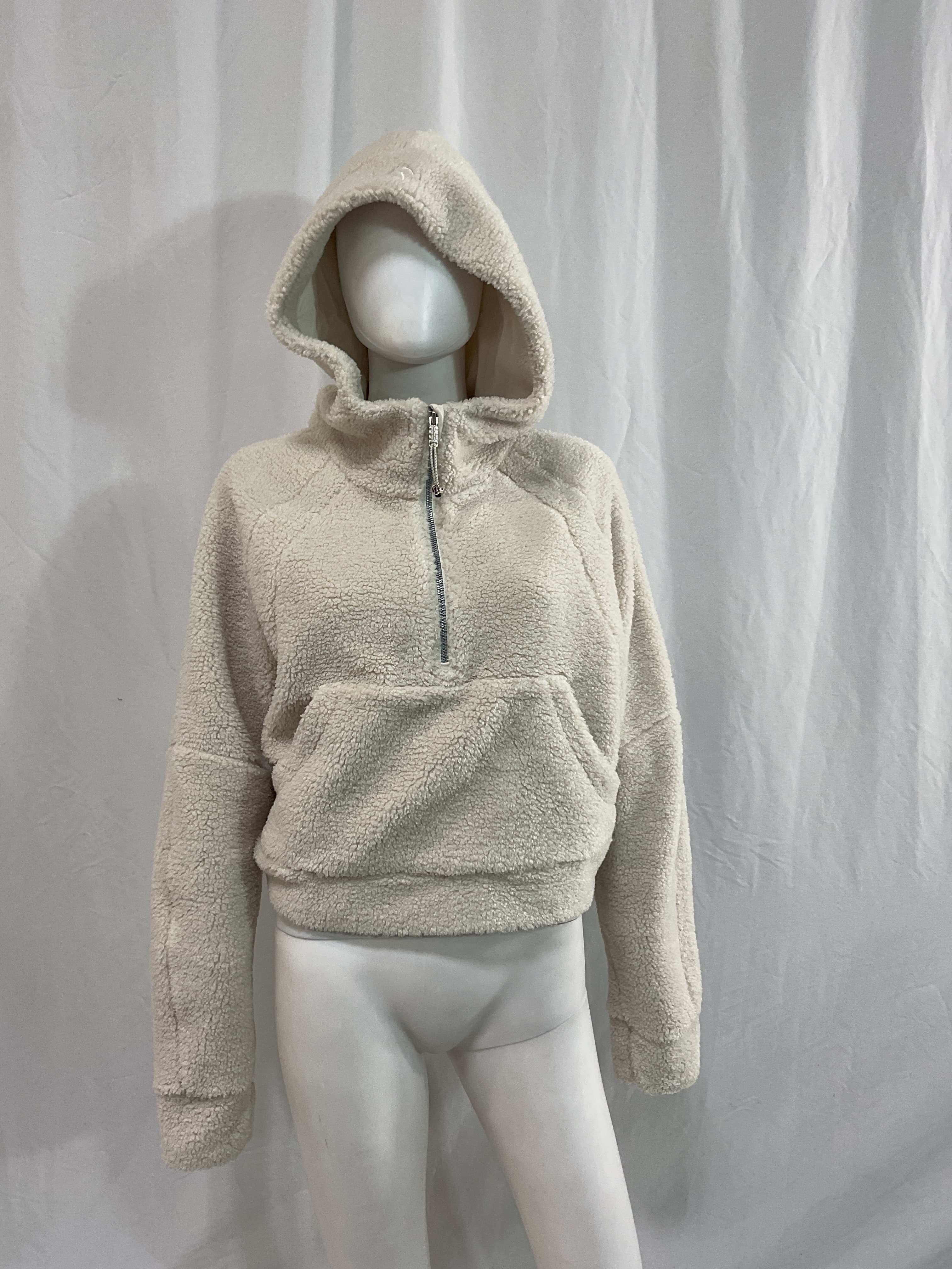 Scuba Oversized Half-Zip Fleece Hoodie - Image 4