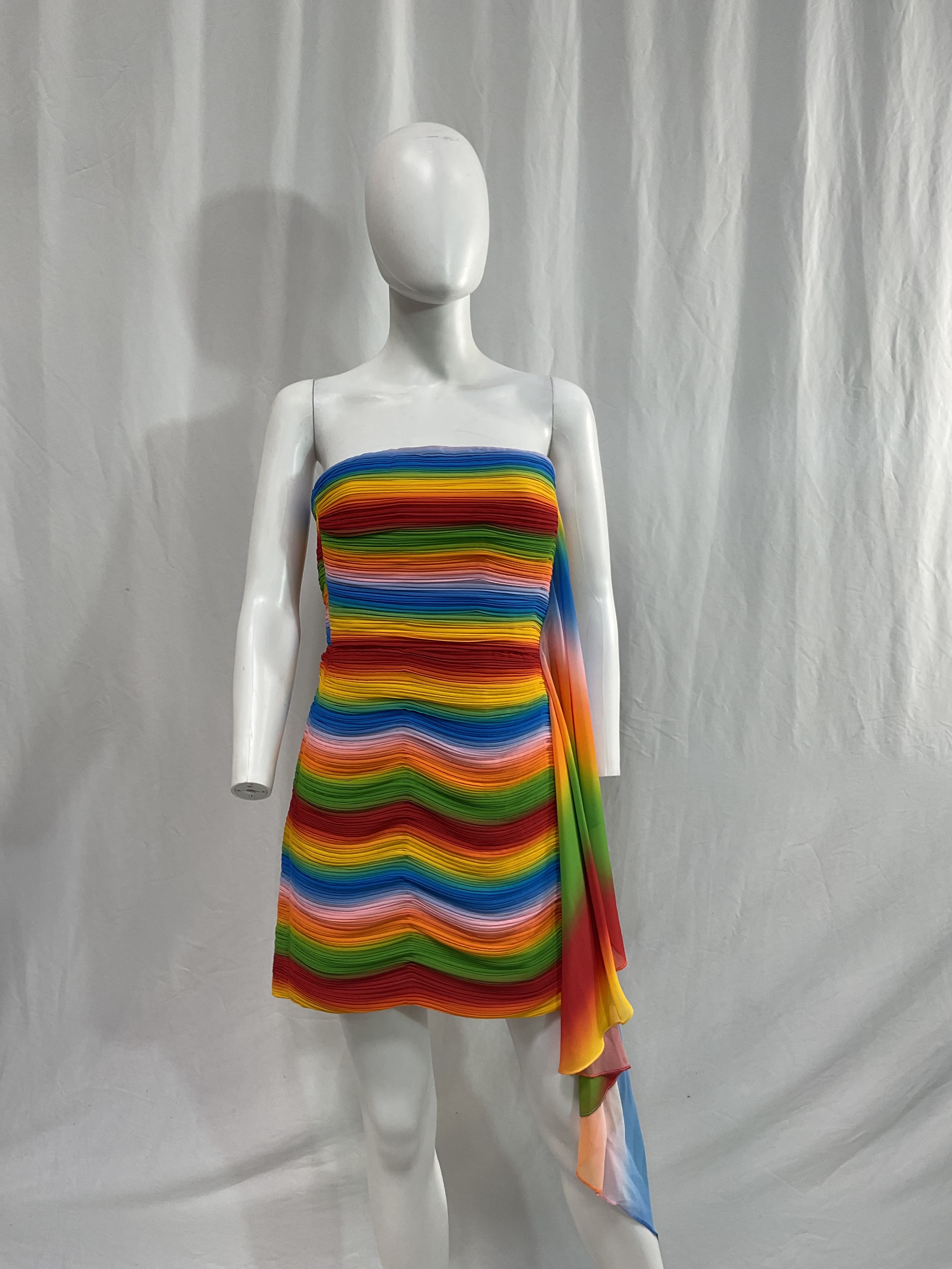 Kay Dress In Rainbow - Image 2