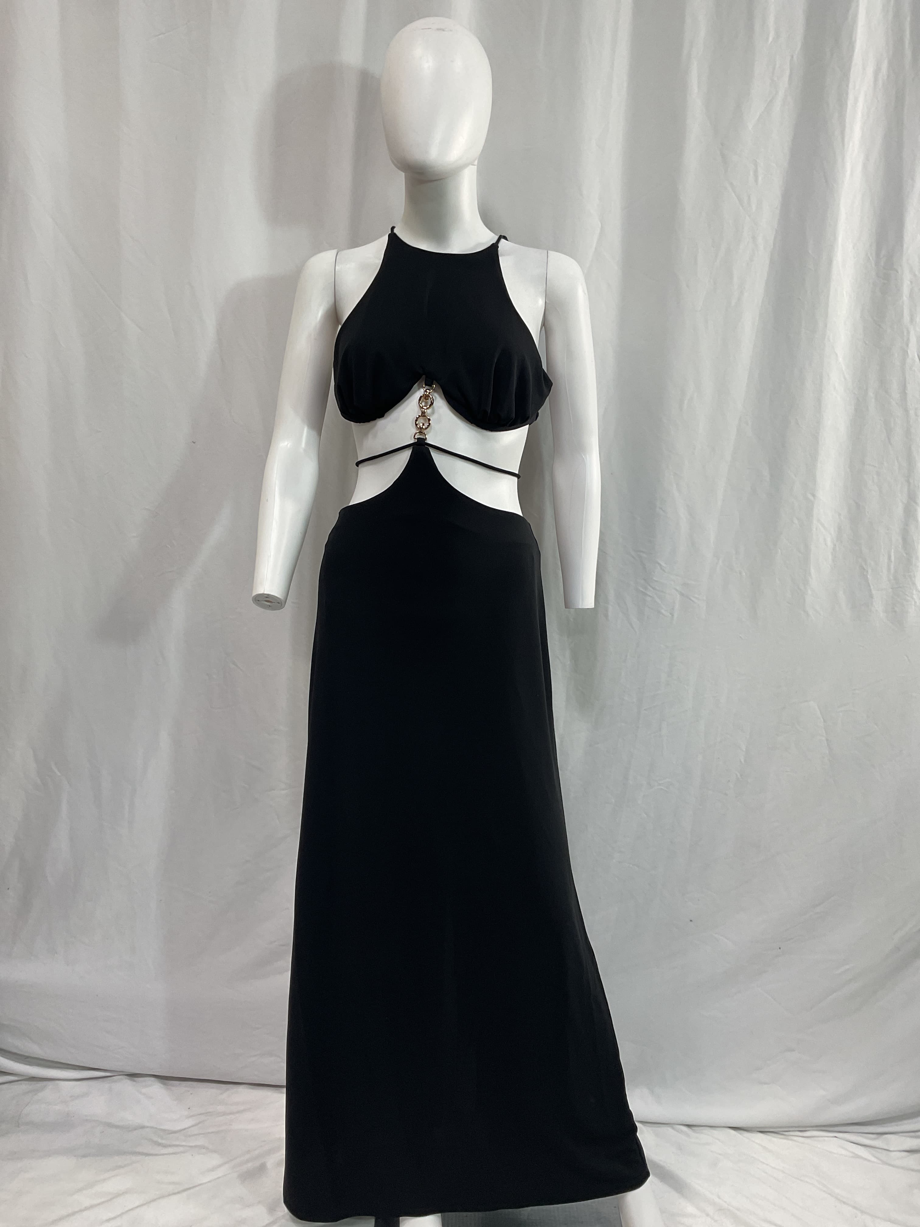Elisa Maxi Dress In Black - Image 3