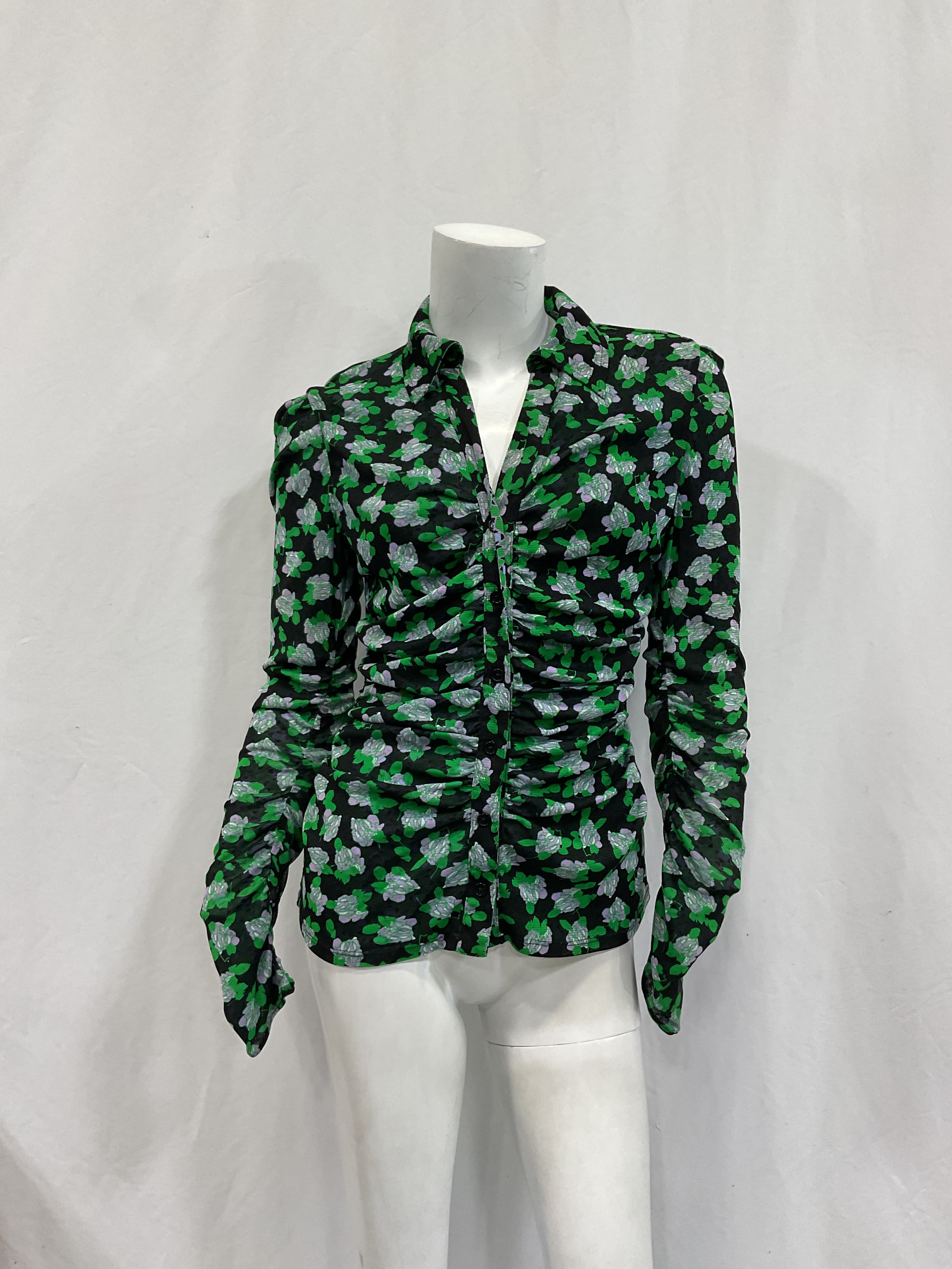 Nathaniel Reversible Top In Dot & Venice Geo - Image 2