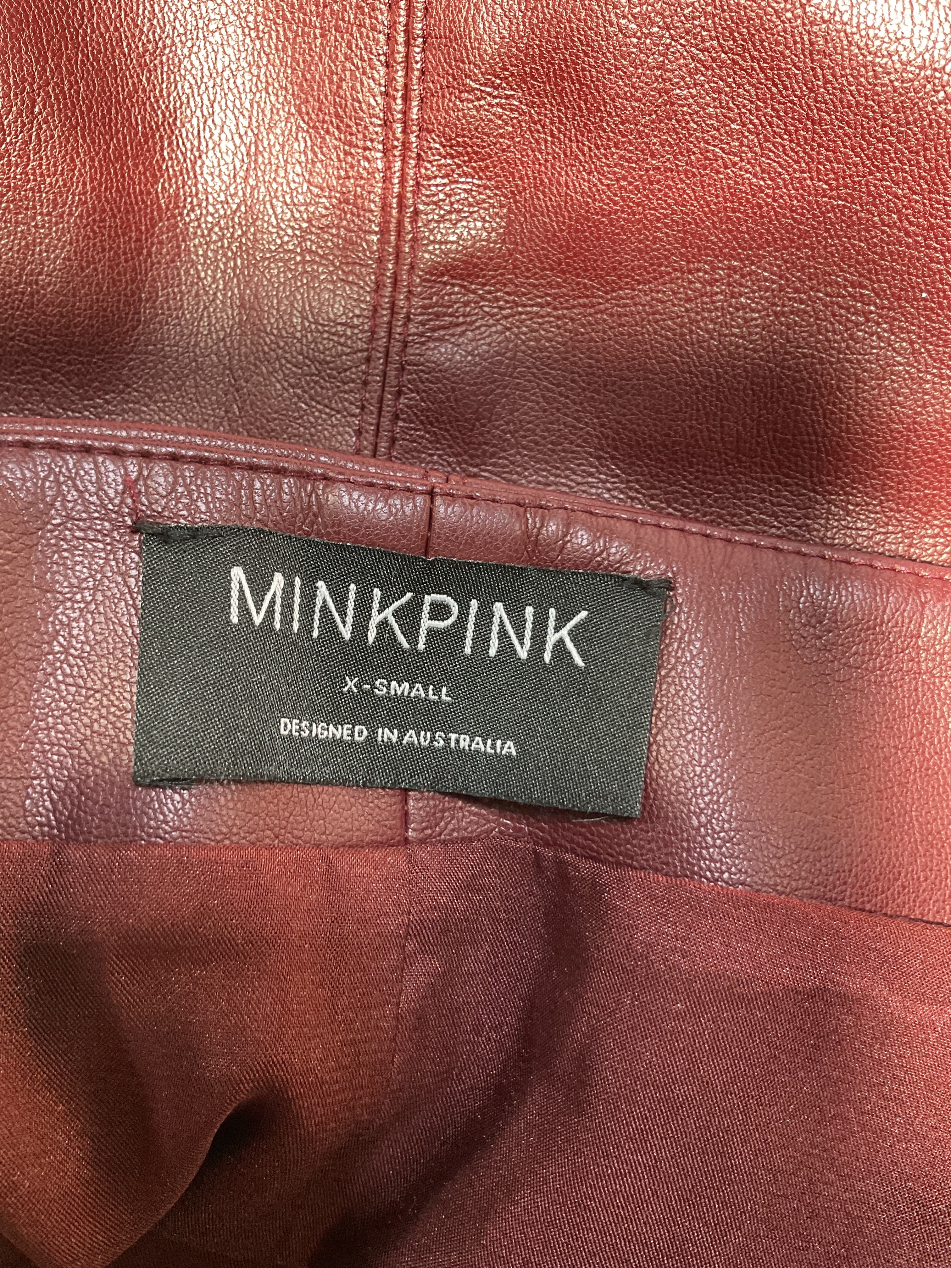 Kiara Faux Leather Mini Skirt - Image 4