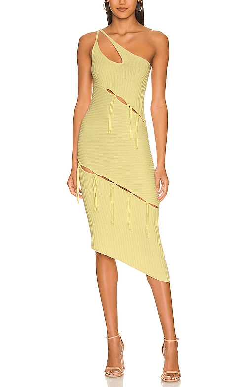 Bianca Alternate Stitch Dress In Butter Yellow - Image 1