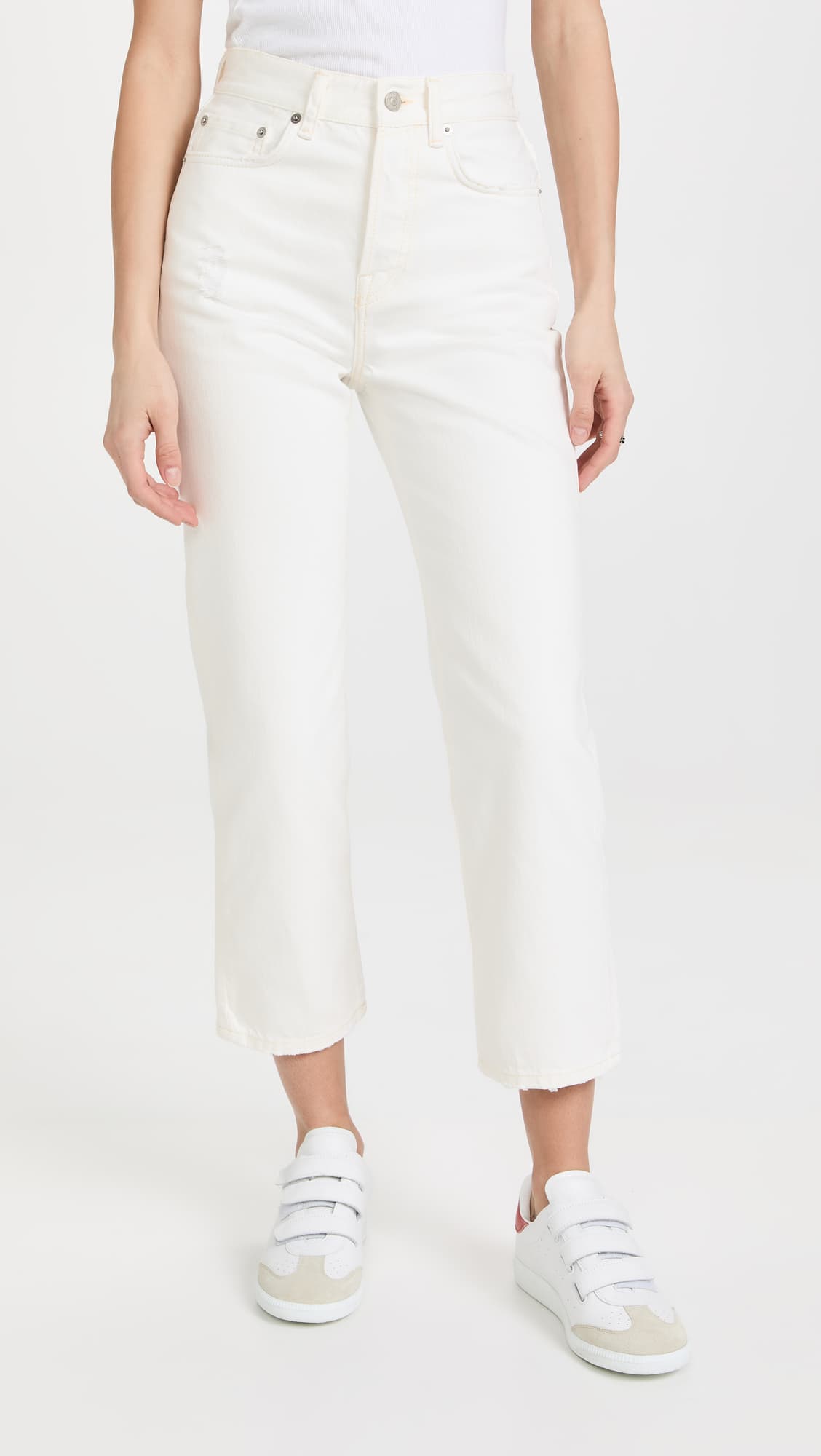 Mece Beaten White Jeans - Image 1