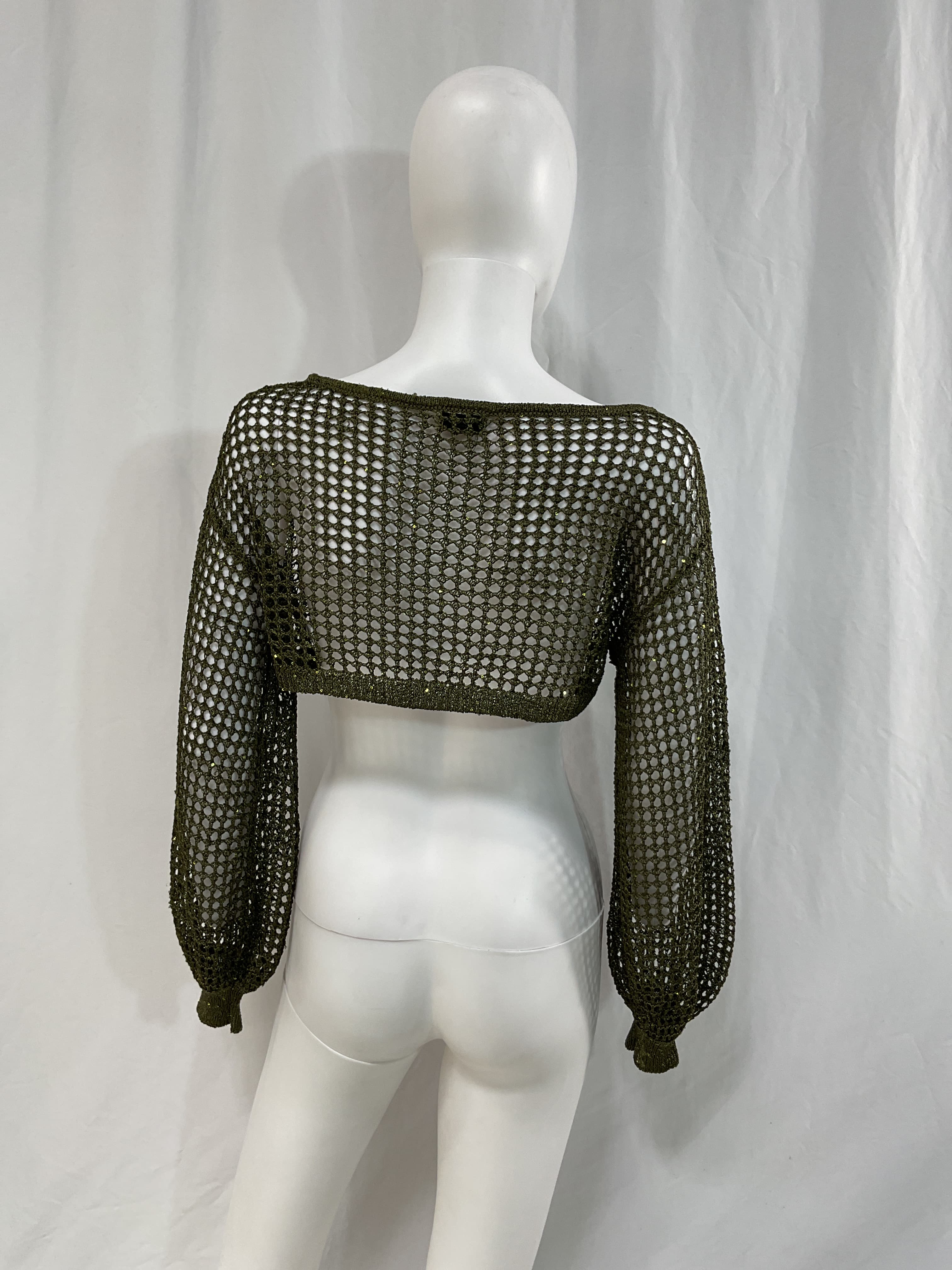 Lex Sequin Cropped Sweater - Image 2