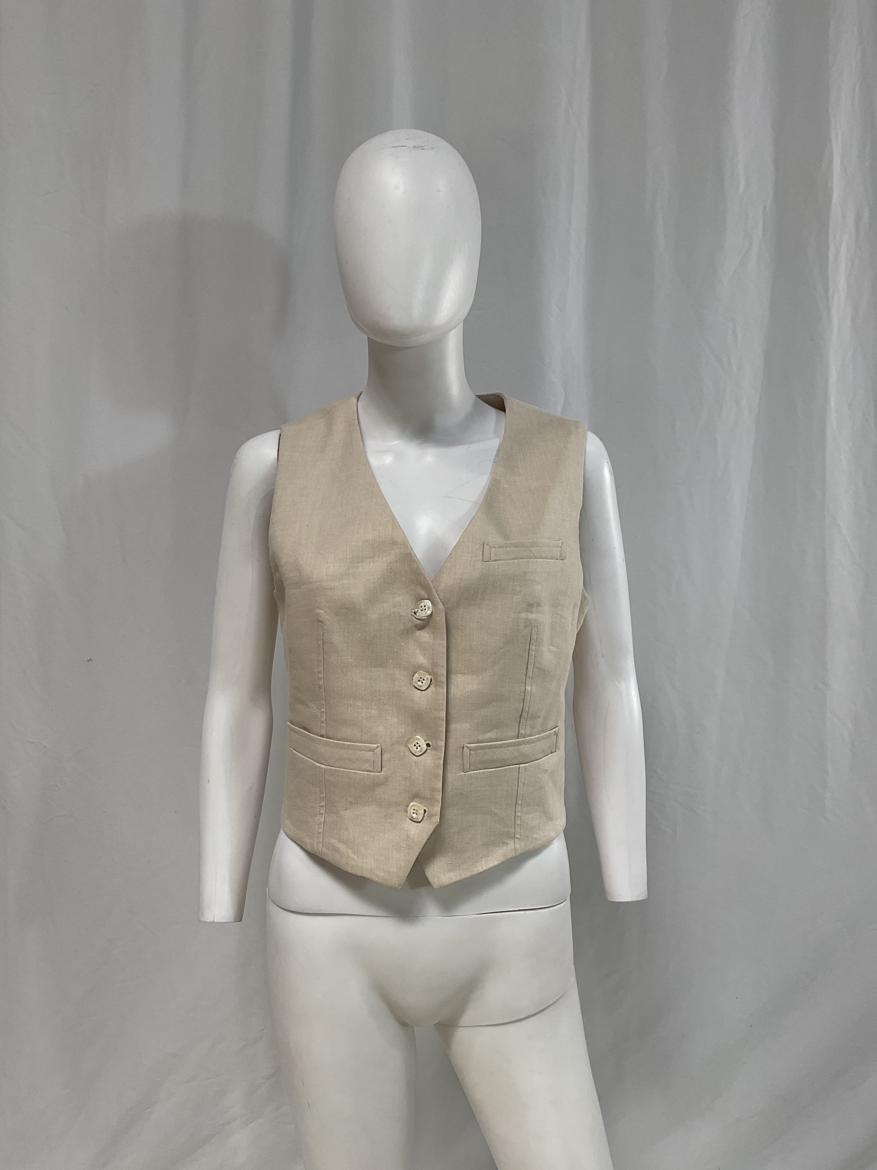 Bennett Vest In Limestone - Image 3