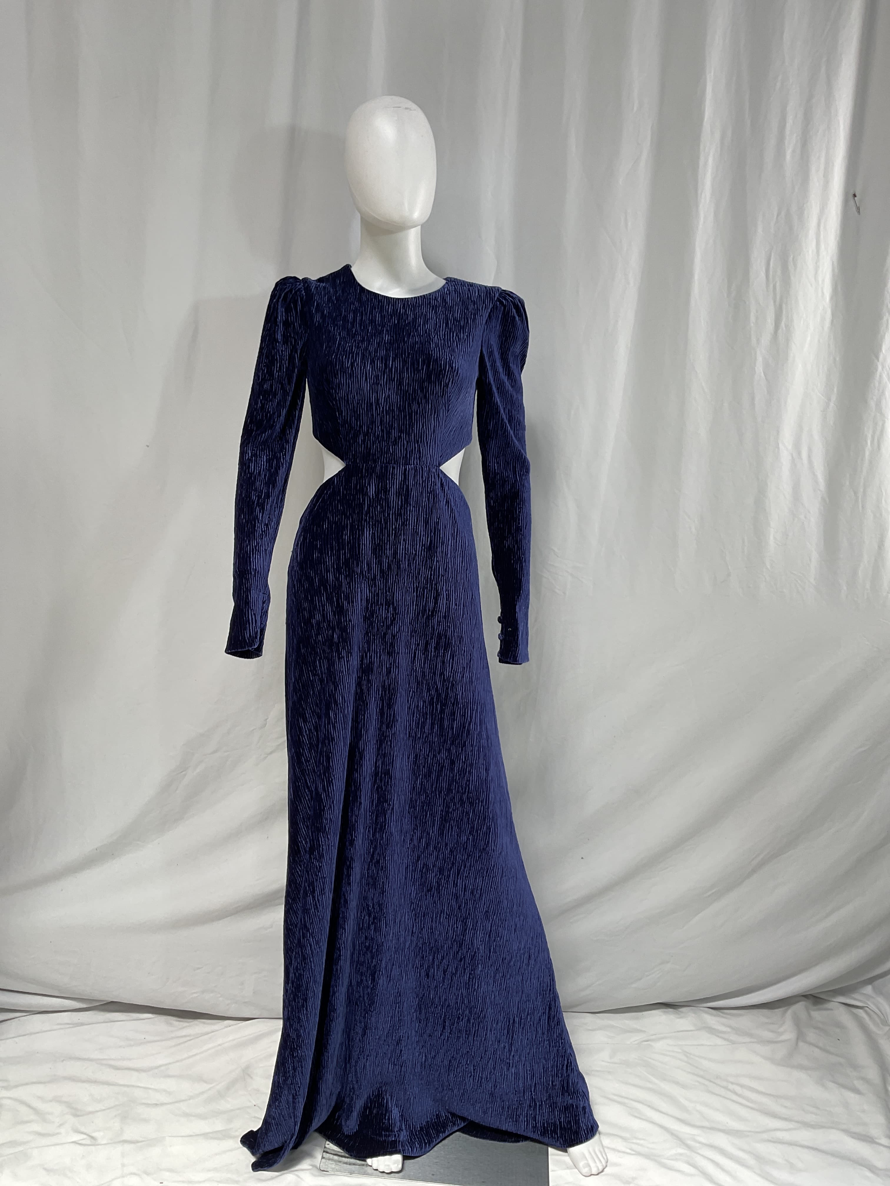 Textured Velvet Cutout Gown - Image 3