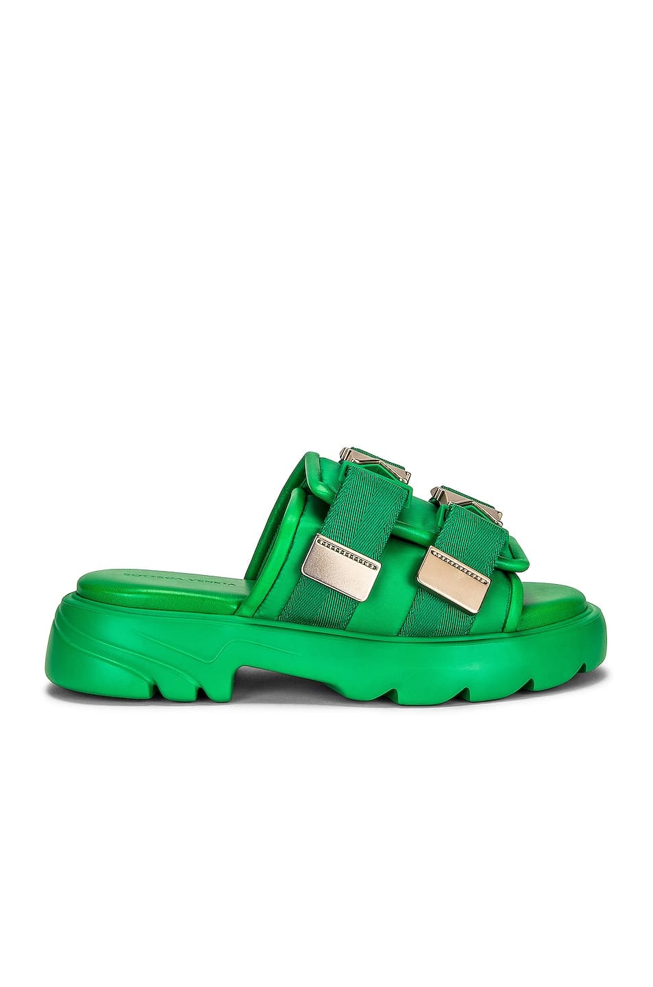 Flash Buckle Sandals In Grass - Image 1