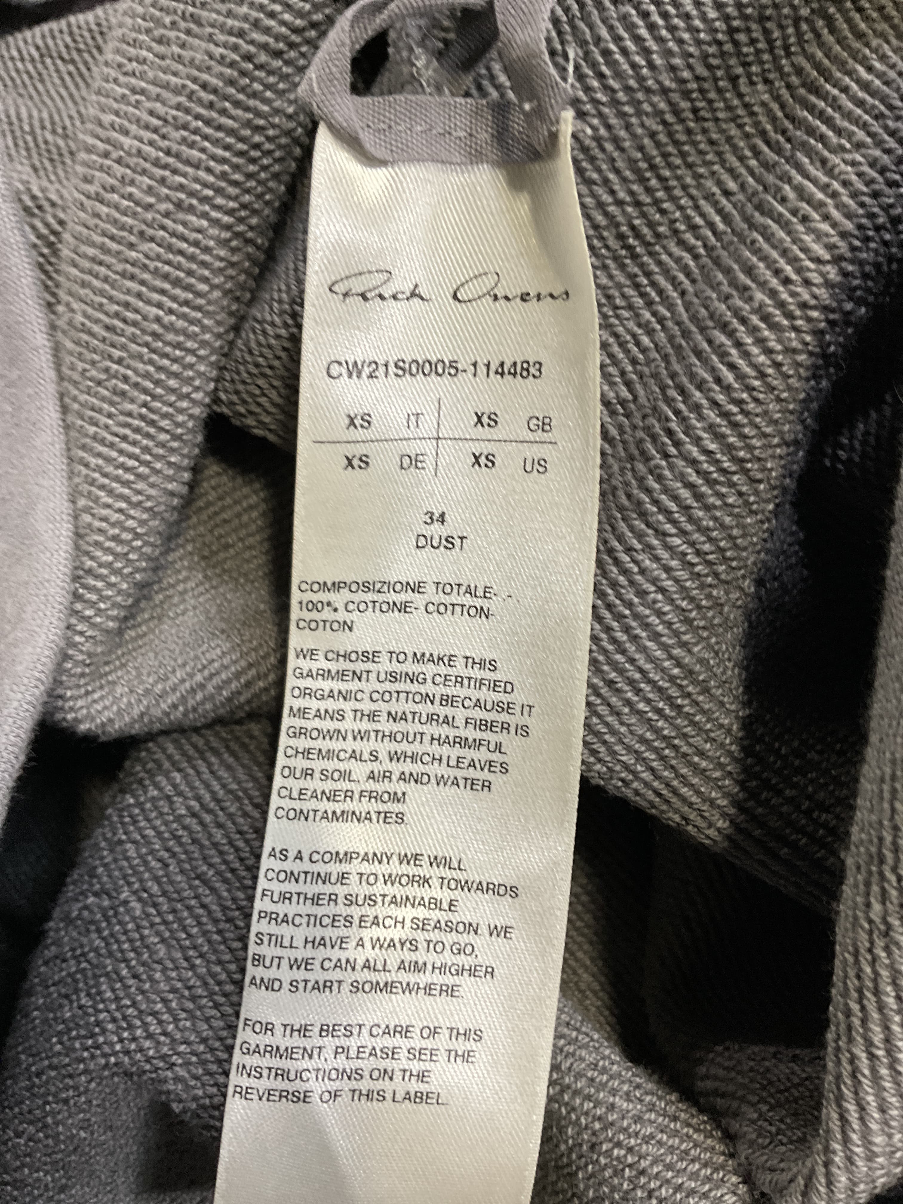 Rick Owens X Champion Pullover Sweatshirt In Dust - Image 3