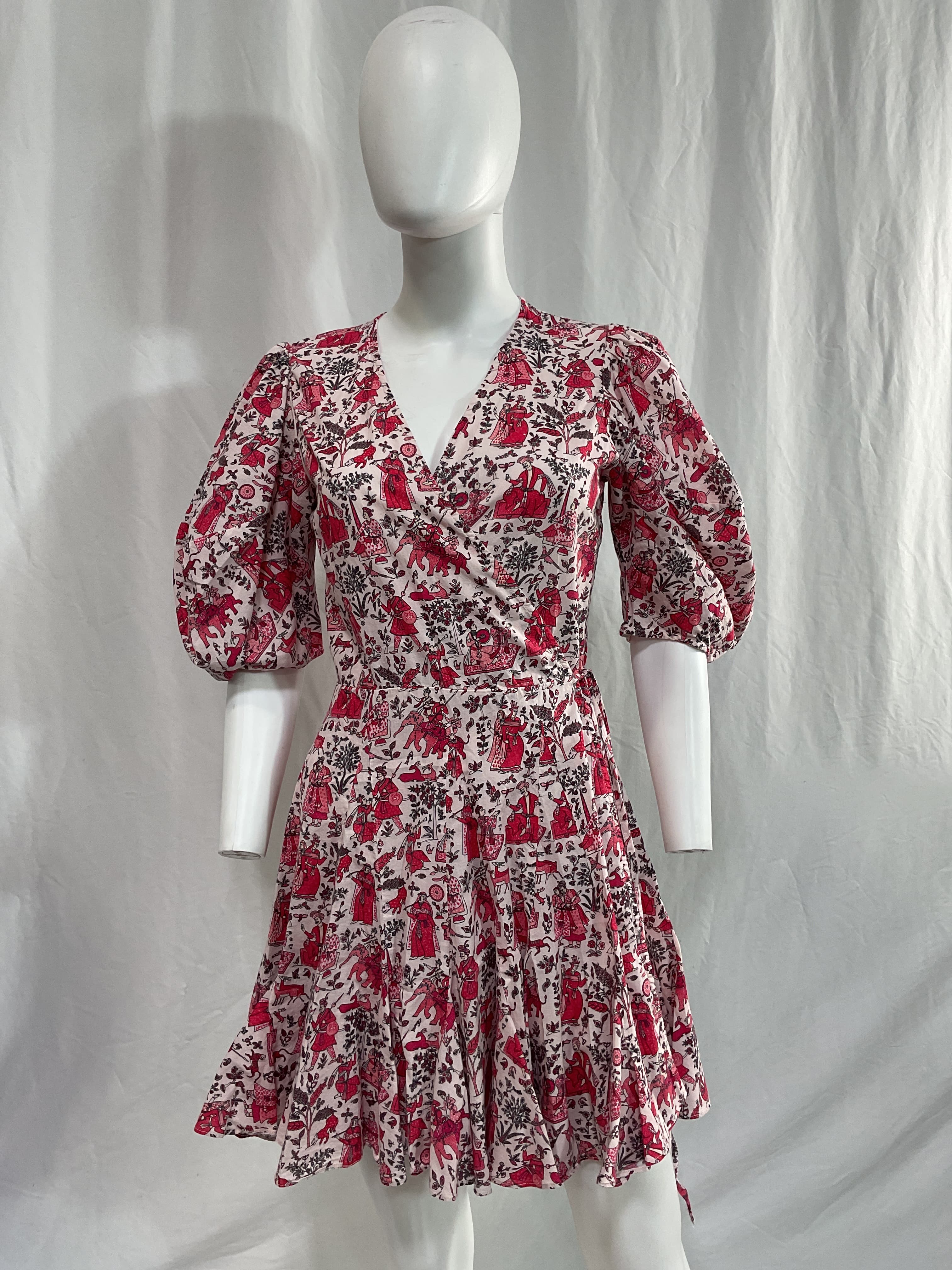Claudine Wrap Minidress - Image 2
