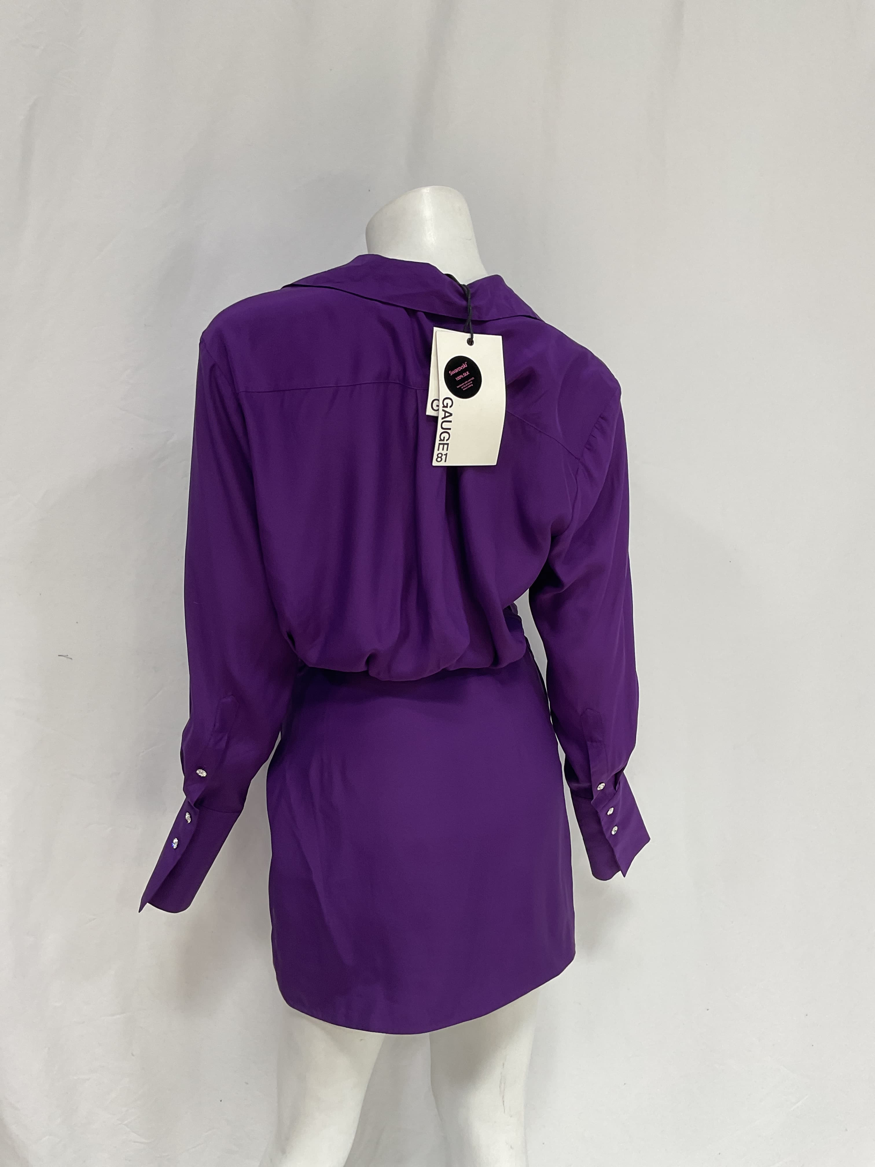 Naha Short Dress In Purple - Image 2
