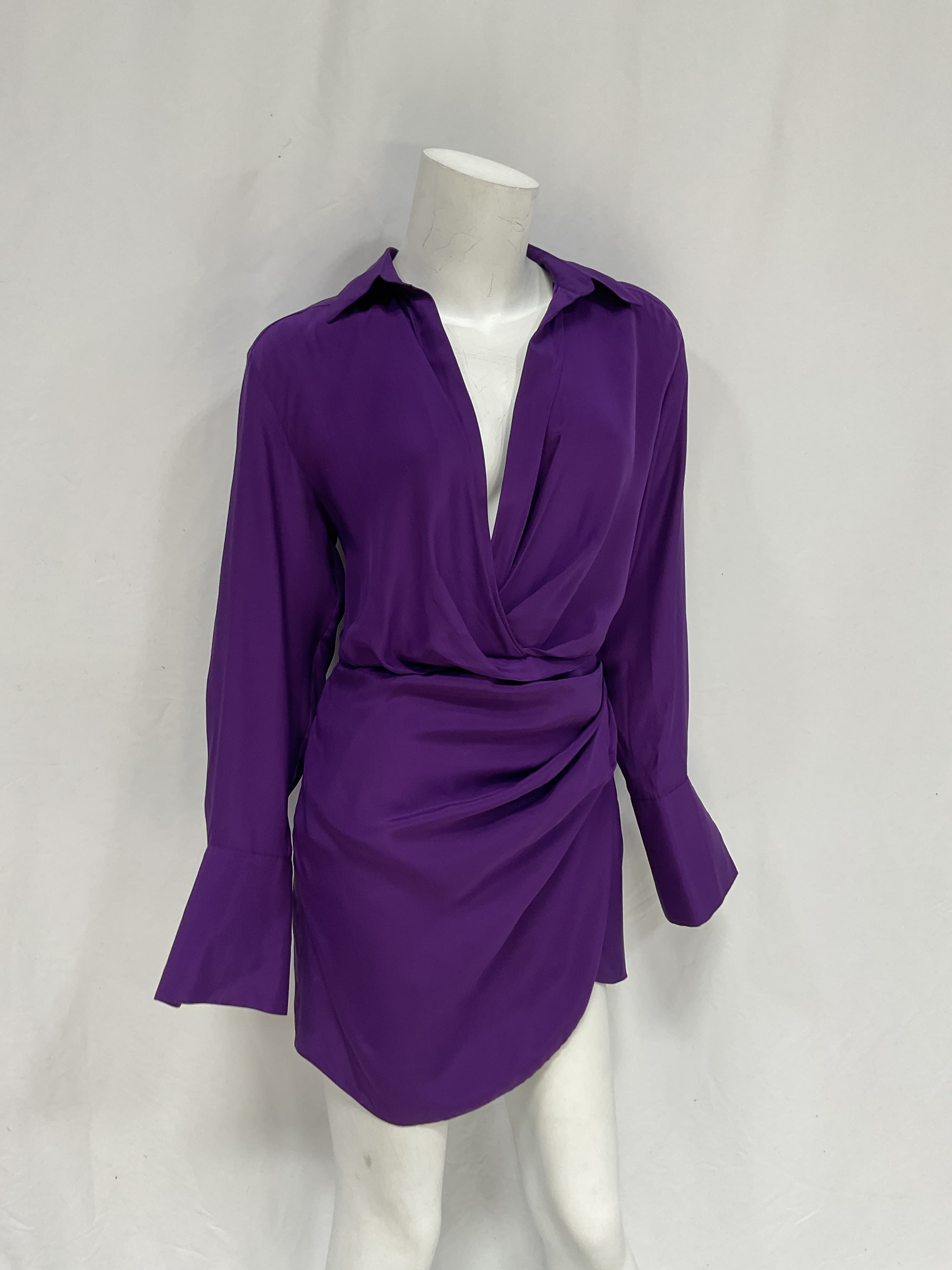 Naha Short Dress In Purple - Image 3