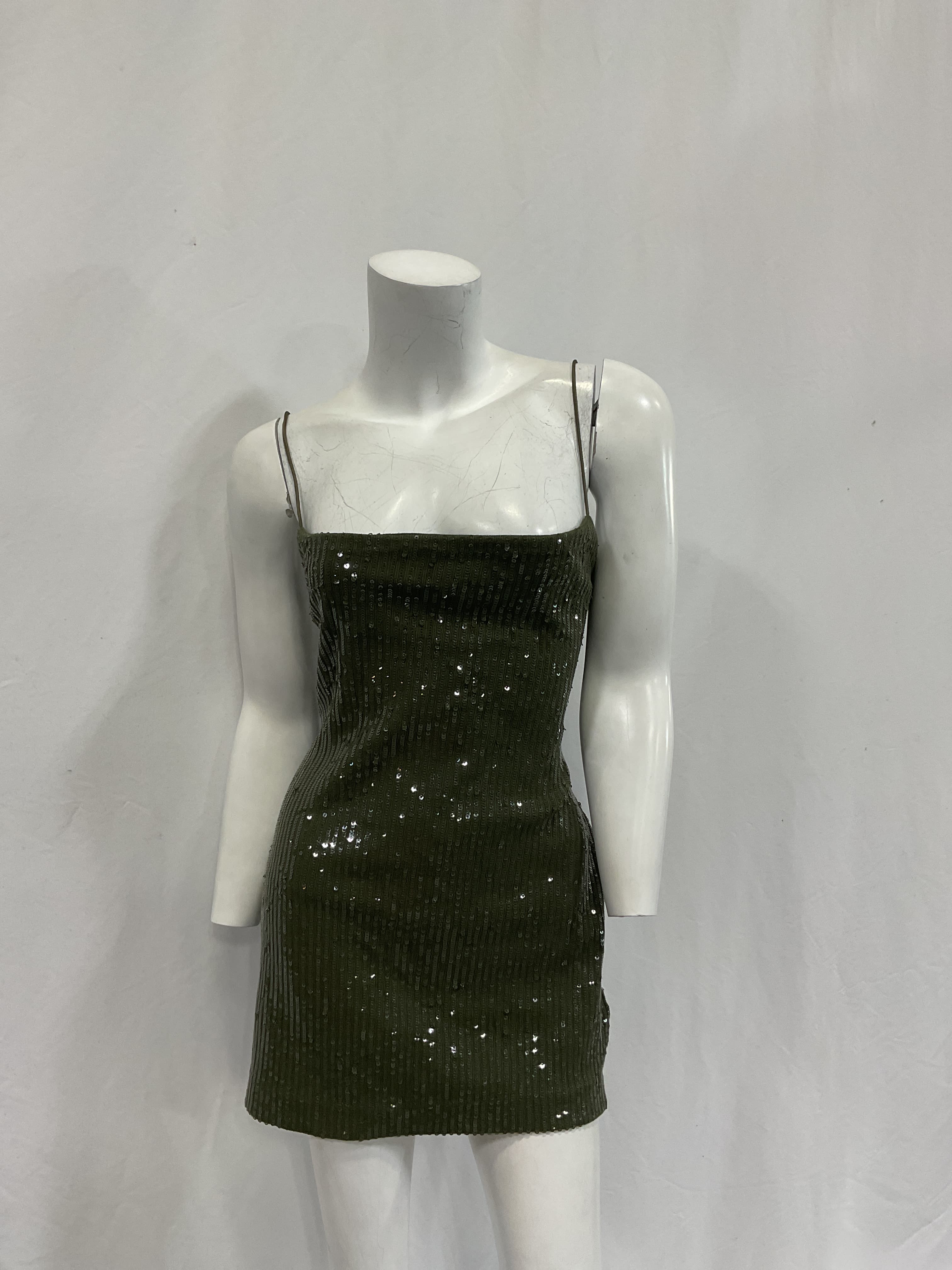 Hudson Dress In Olive Green - Image 2