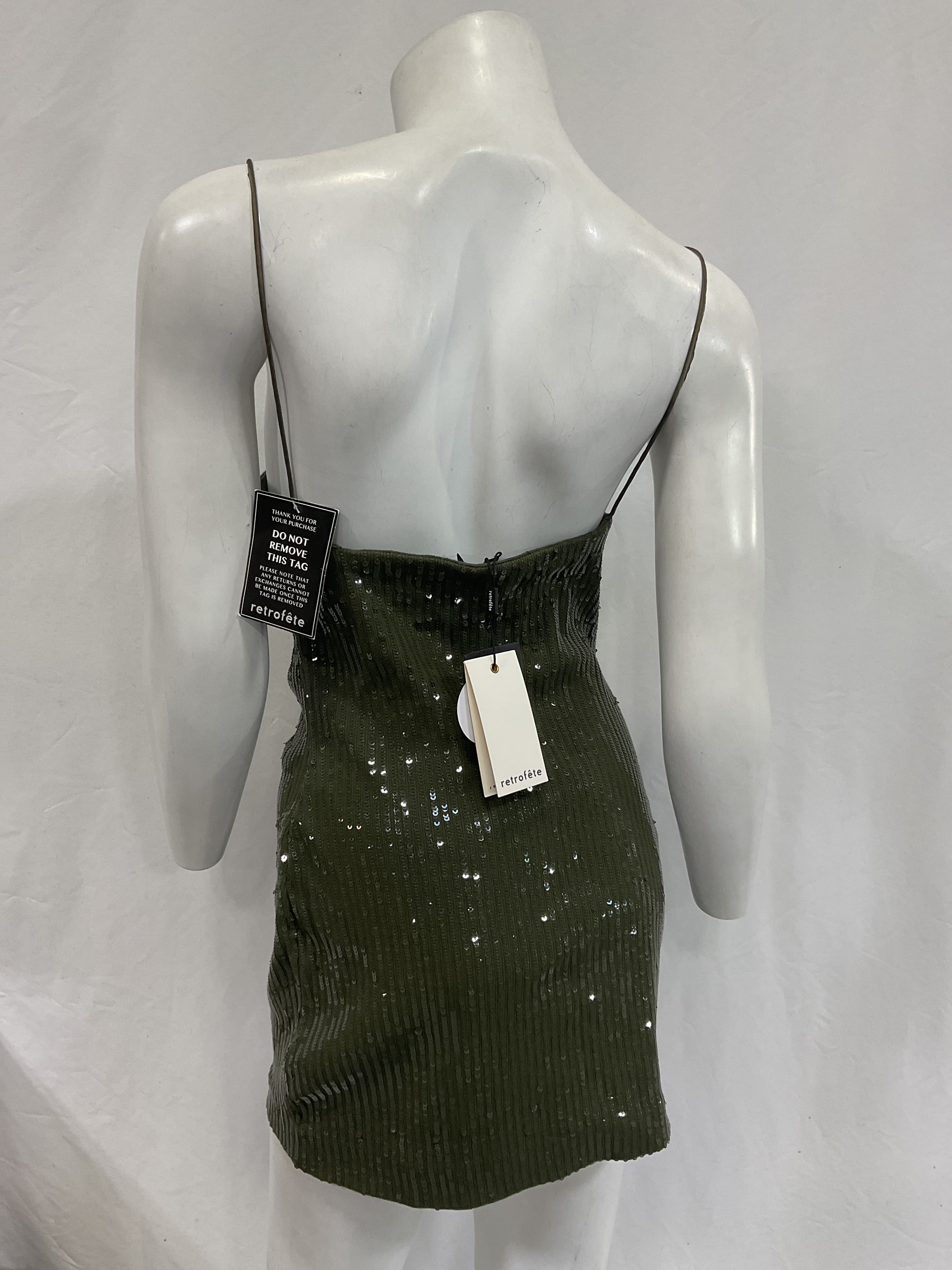 Hudson Dress In Olive Green - Image 3