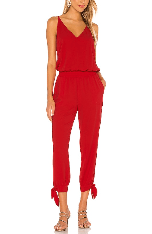 Seville Jumpsuit In Lipstick - Image 1