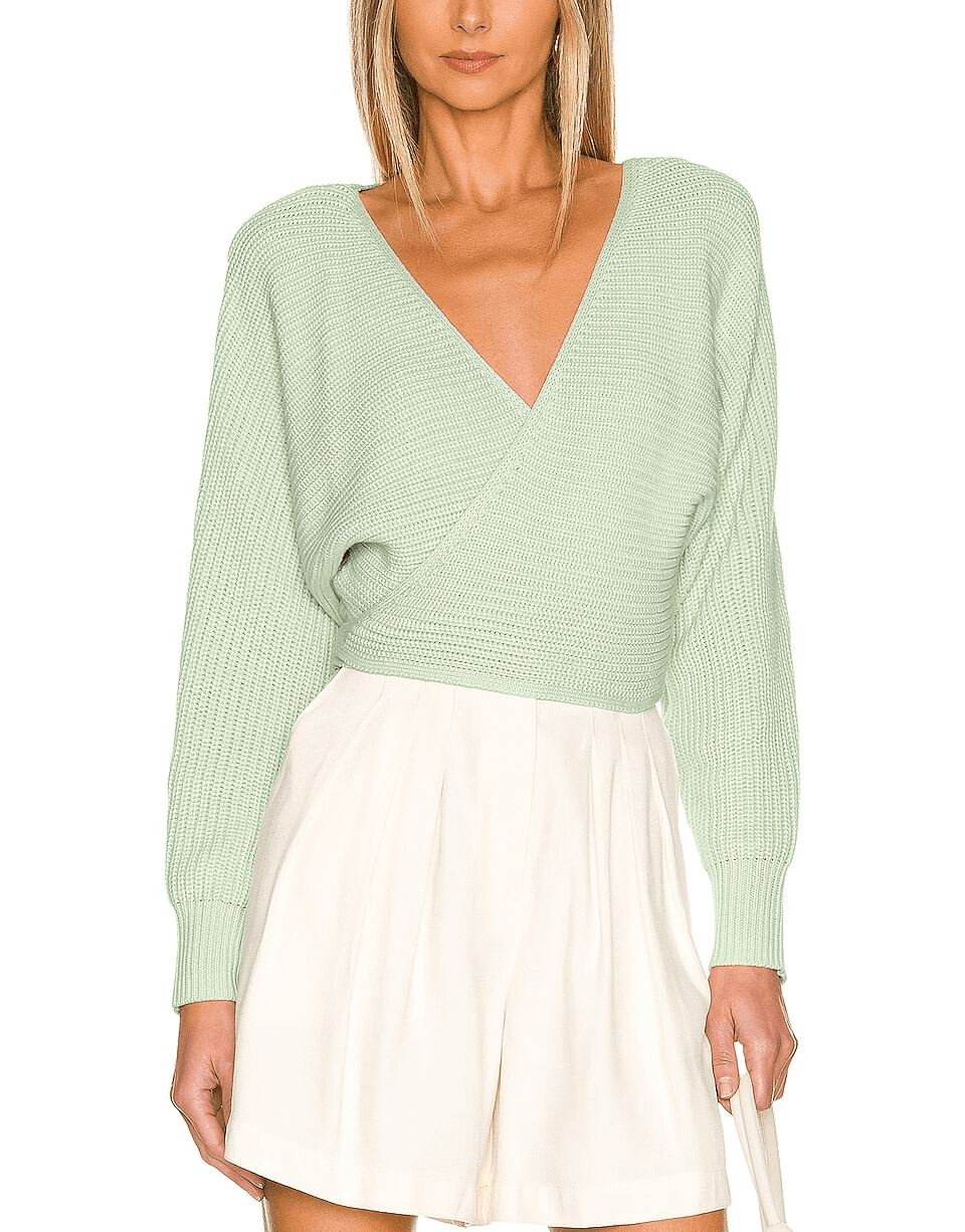 Wrap Sweater Top - Image 1