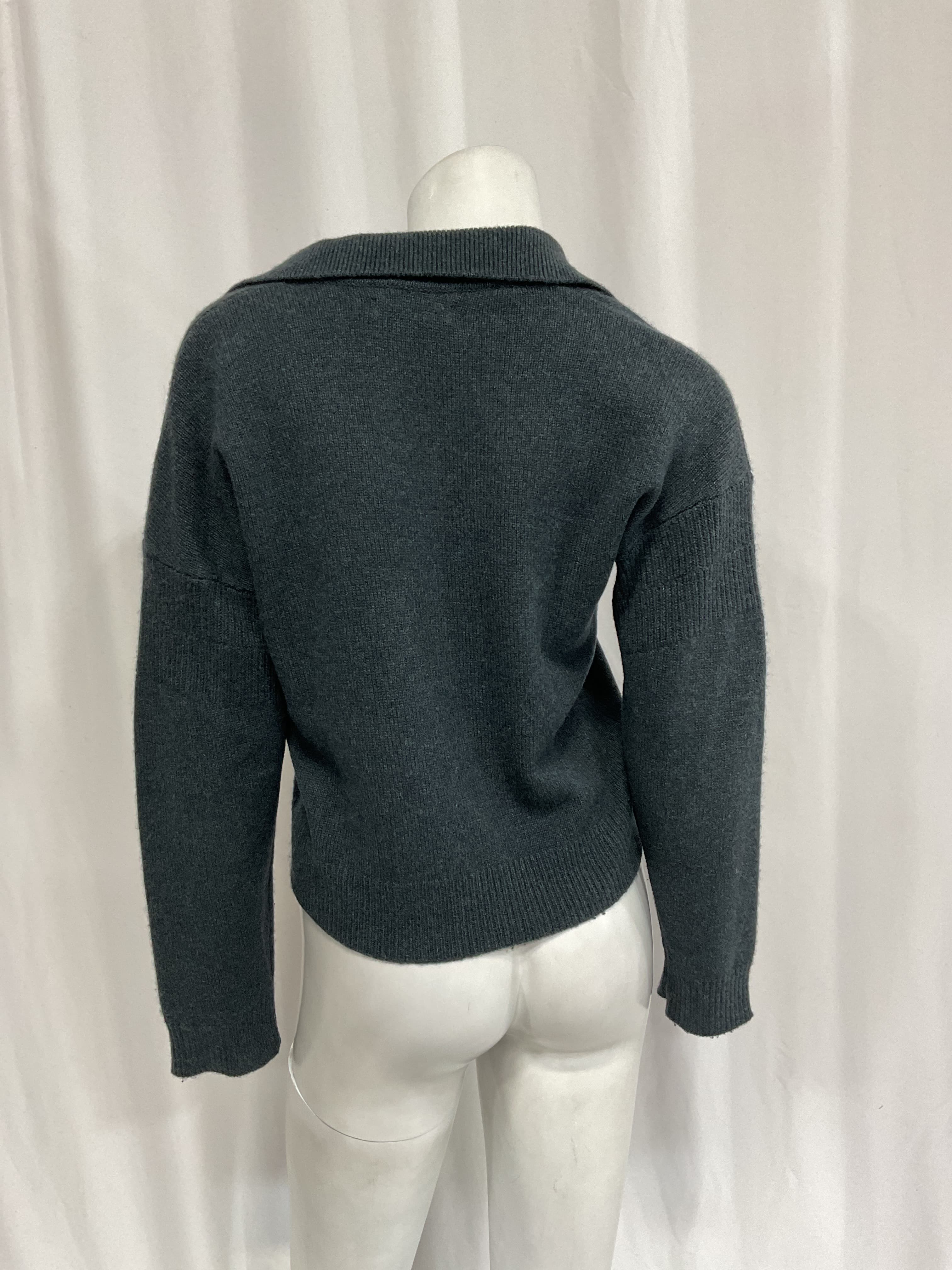Recycled Cashmere Open Neck Polo - Image 2