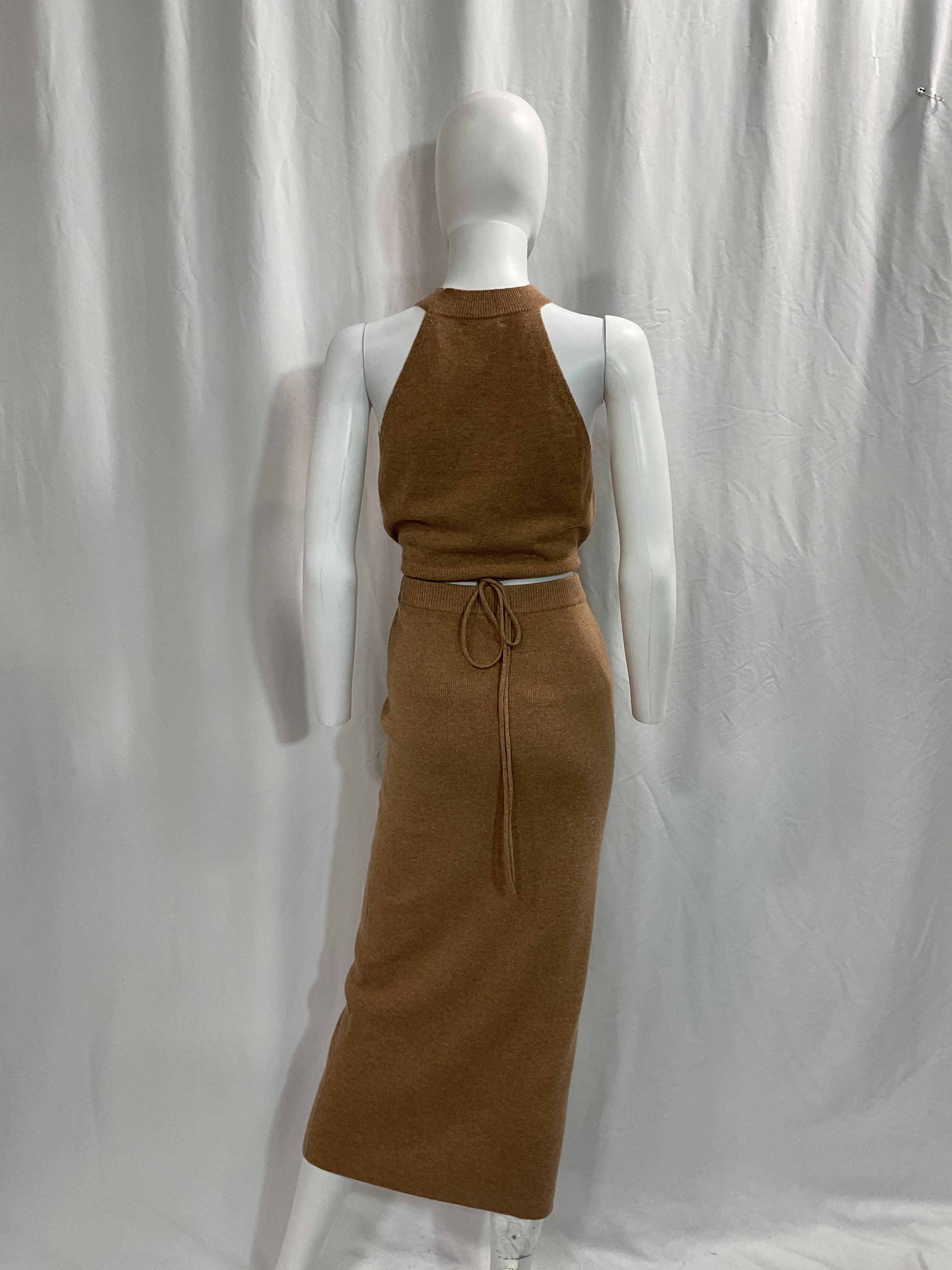 Renato Two-Piece Cashmere Top & Midi Skirt Set - Image 2