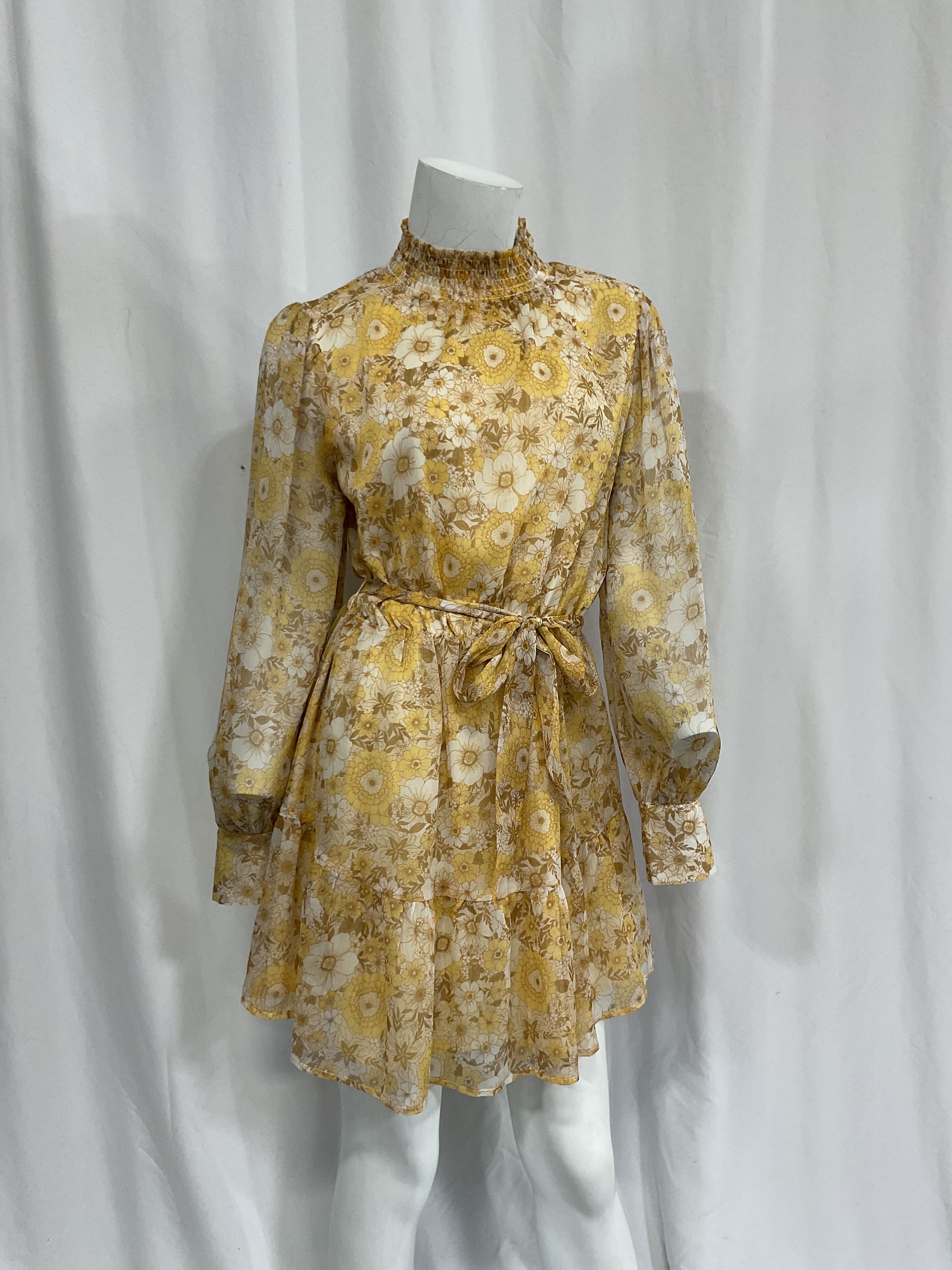 Dacey Smocked Ruffle Minidress - Image 3