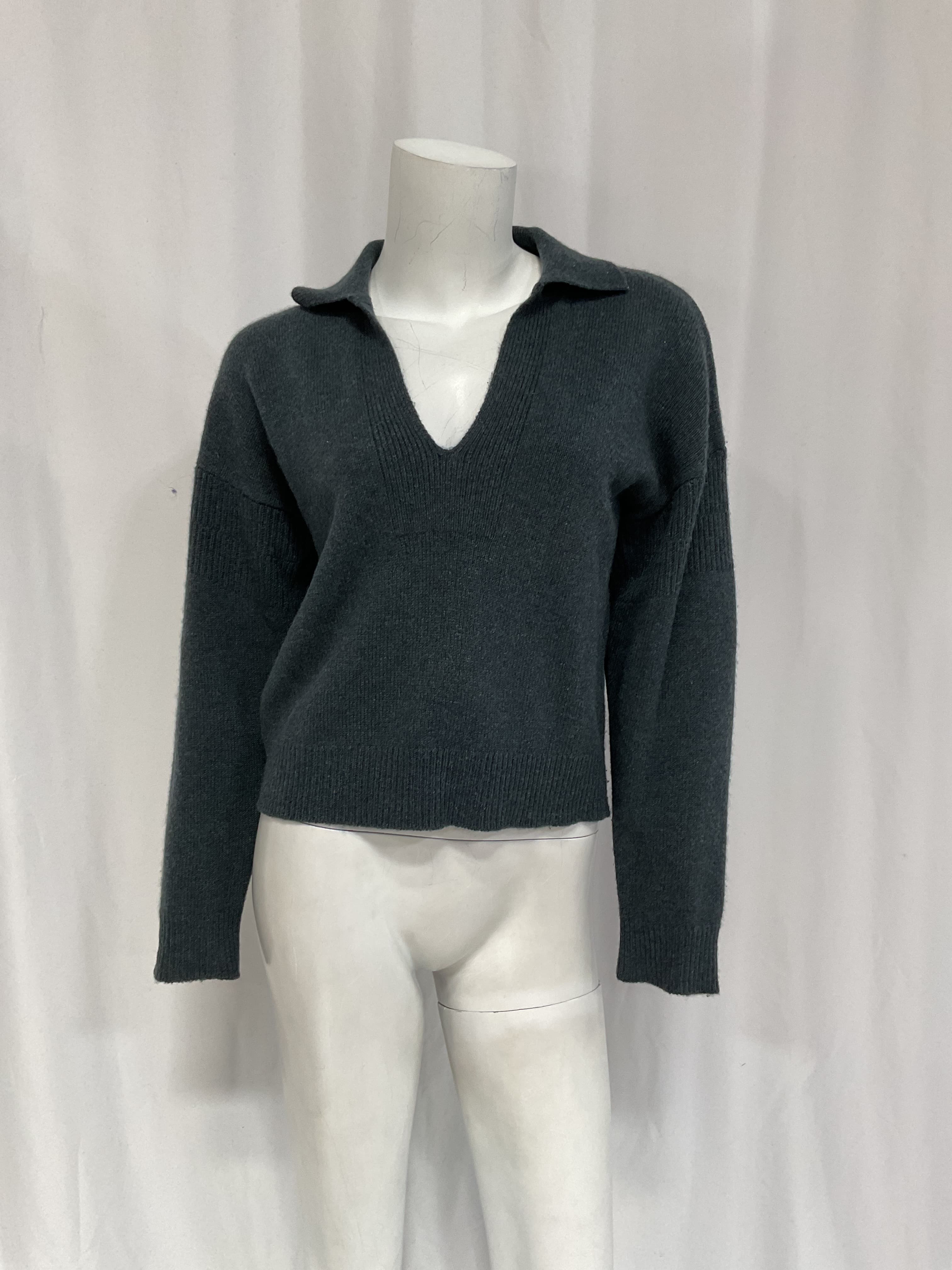 Recycled Cashmere Open Neck Polo - Image 4