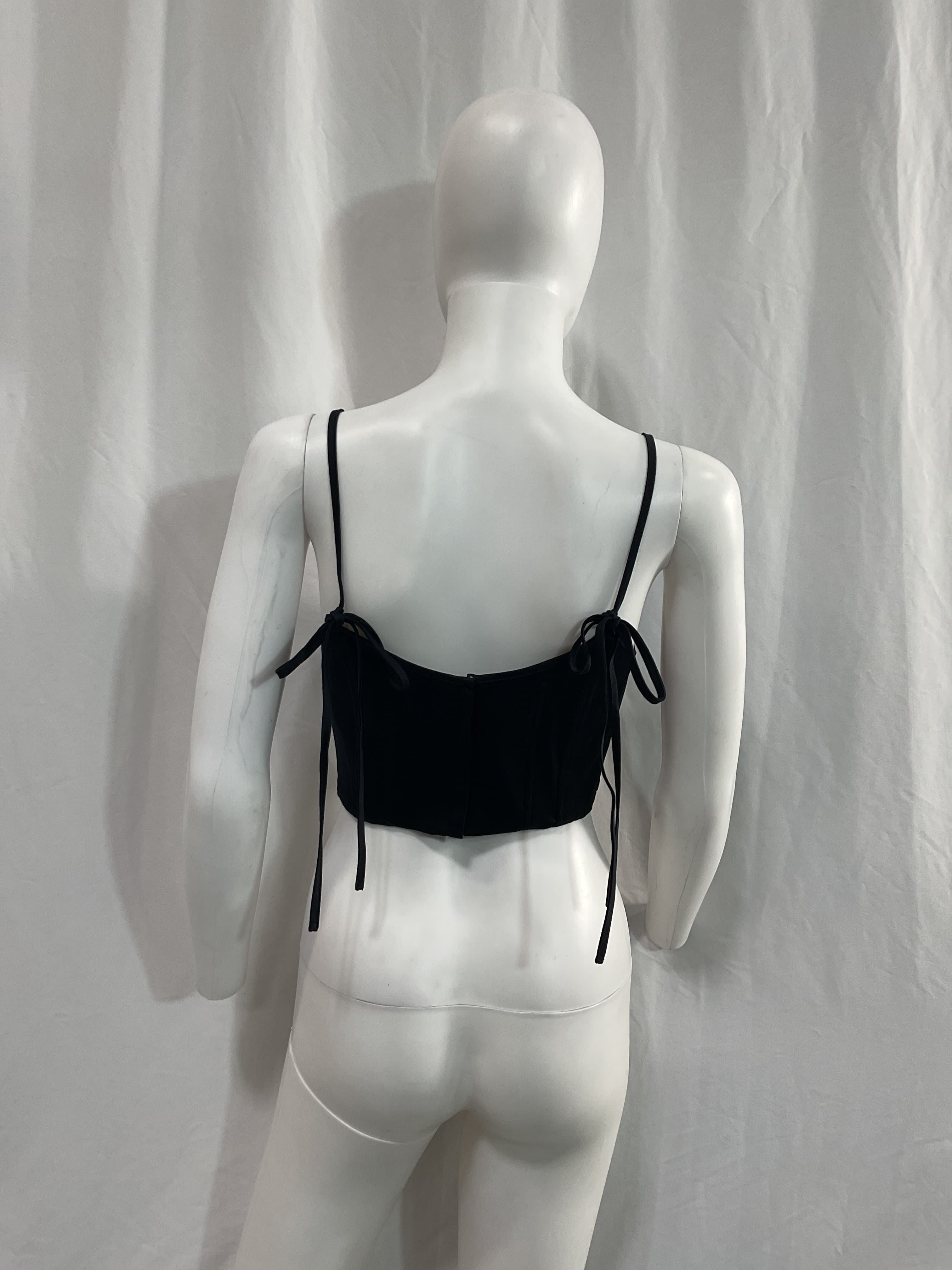Stretch Cotton Sateen Bustier - Image 2
