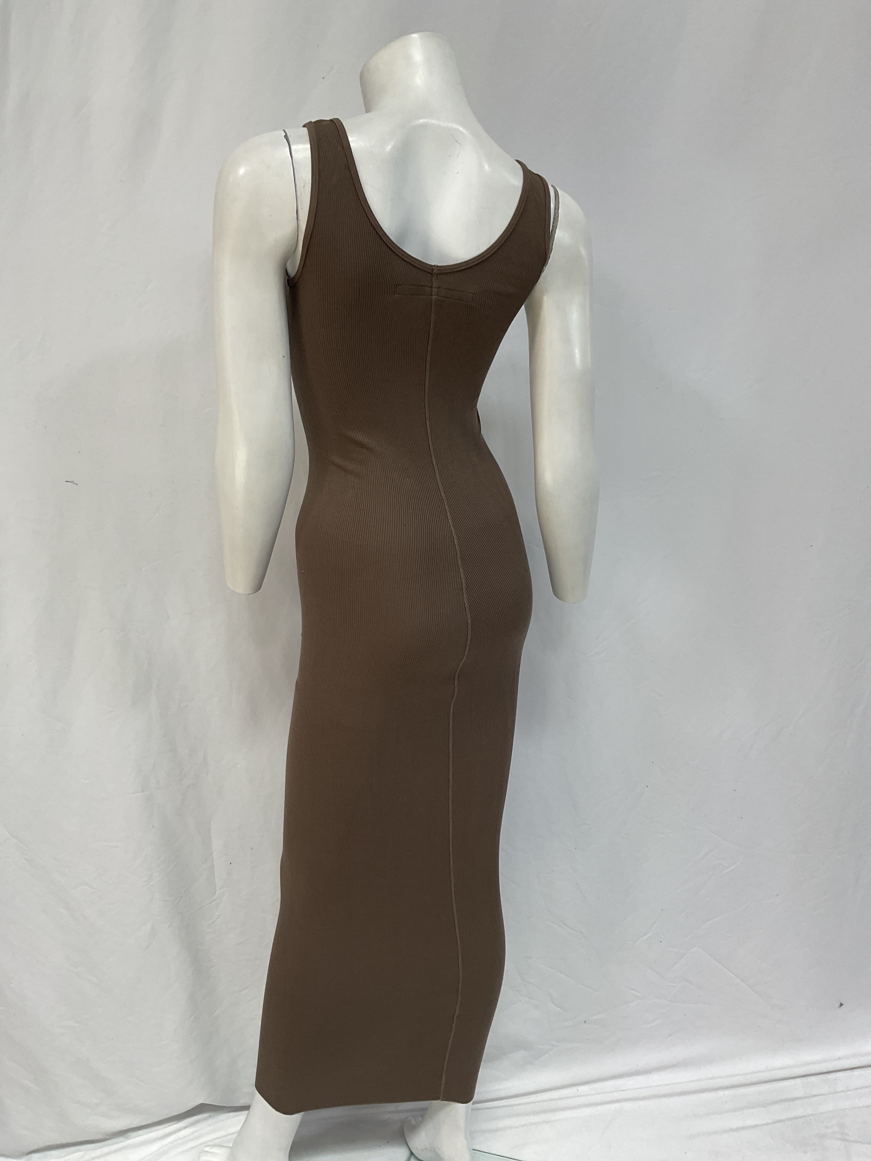 Maxi Tank Dress In Mushroom - Image 2
