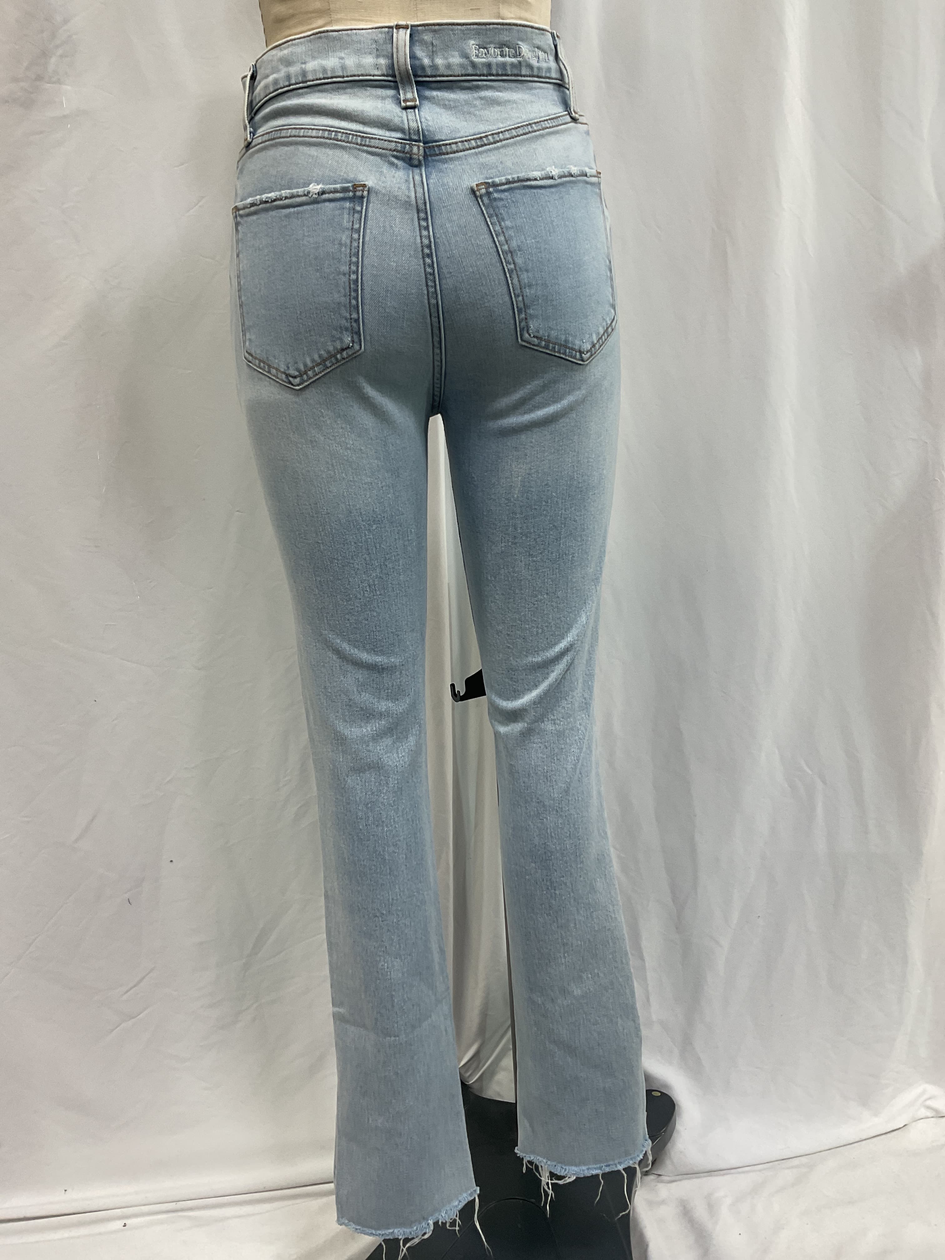 Valentina Super High Rise Tower Jean In Malibu Clean - Image 2