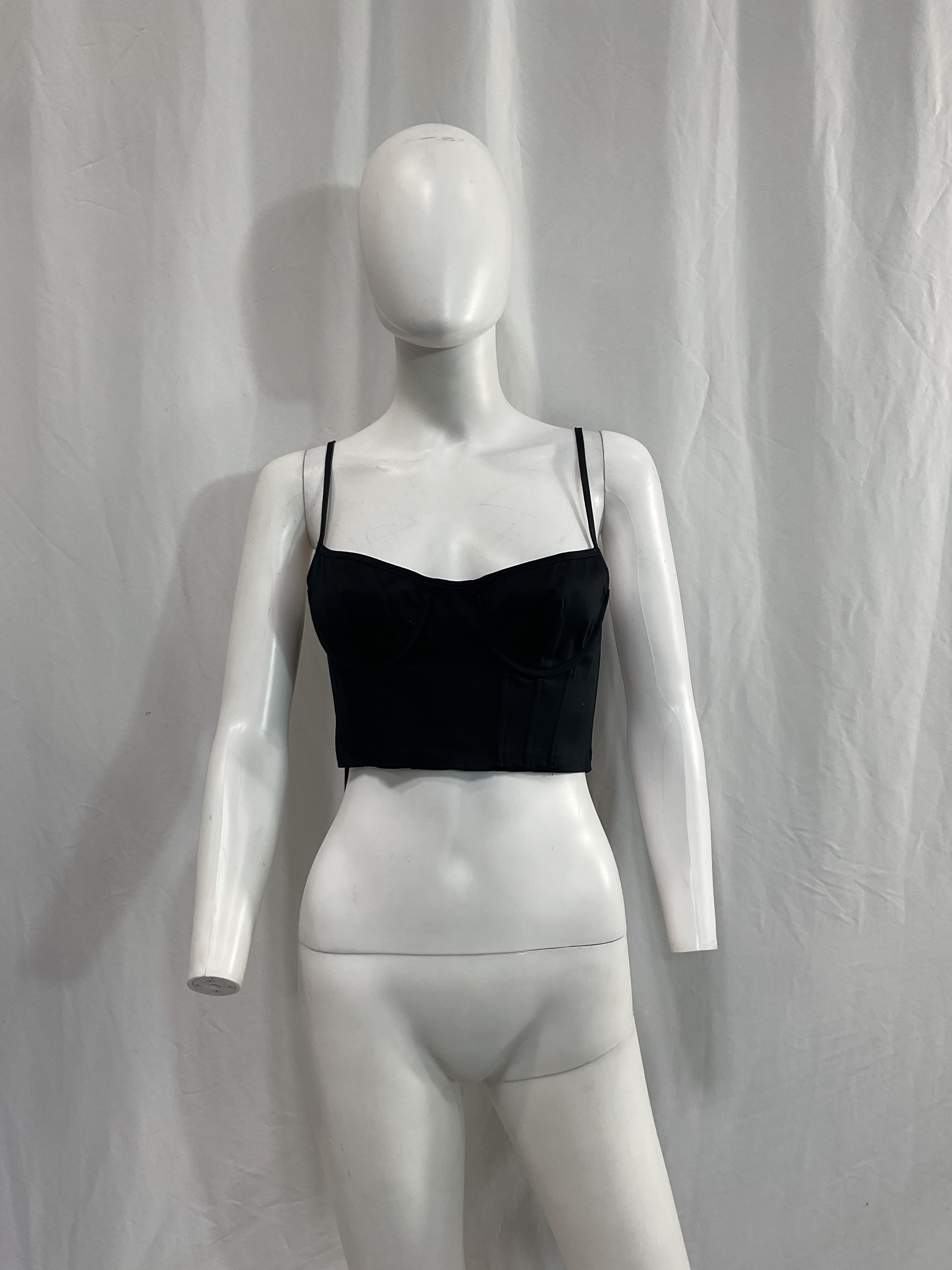 Stretch Cotton Sateen Bustier - Image 3