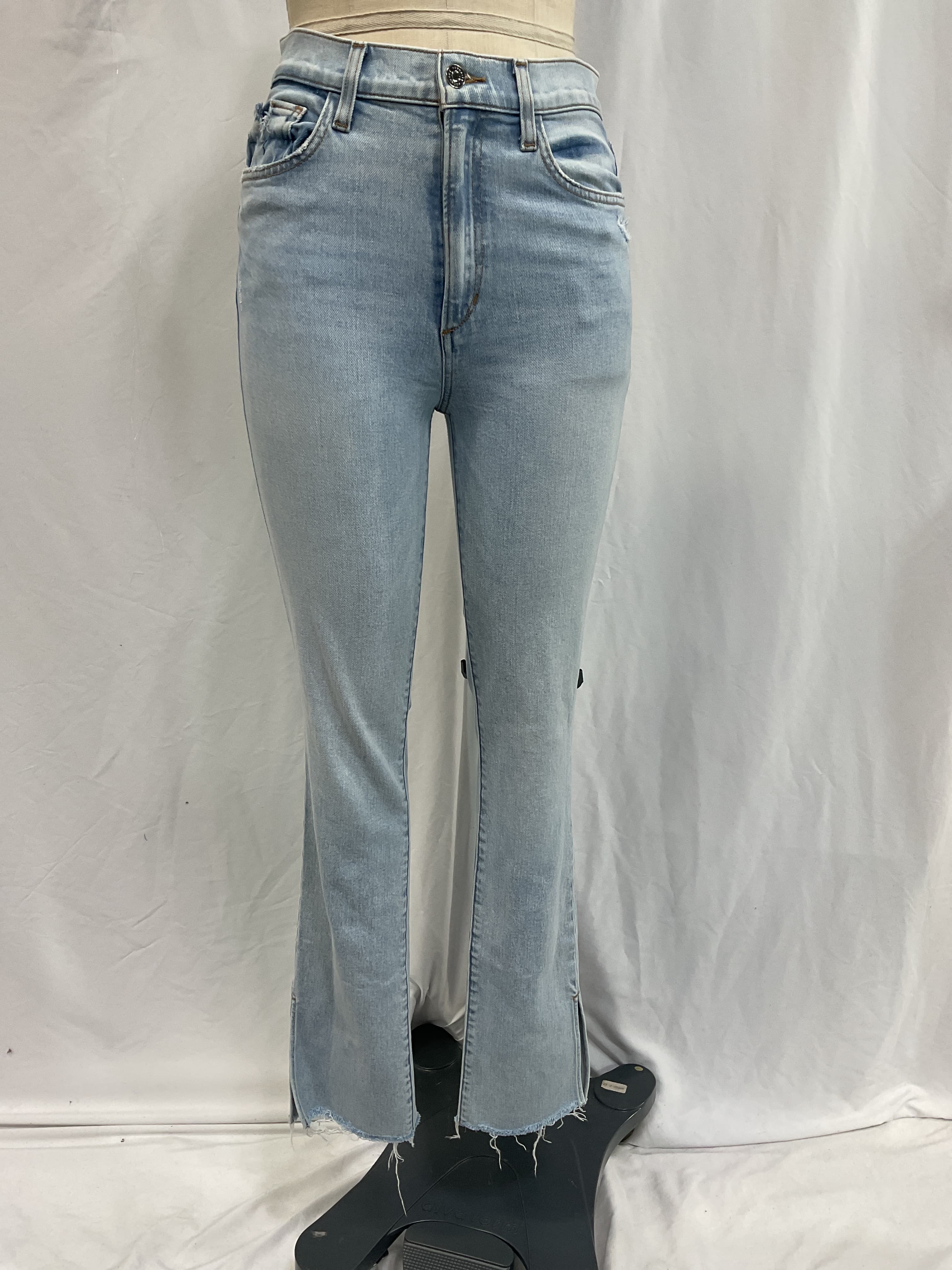 Valentina Super High Rise Tower Jean In Malibu Clean - Image 3