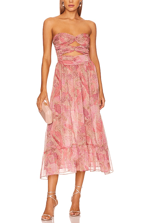 Arianne Dress In Muted Paisley - Image 1