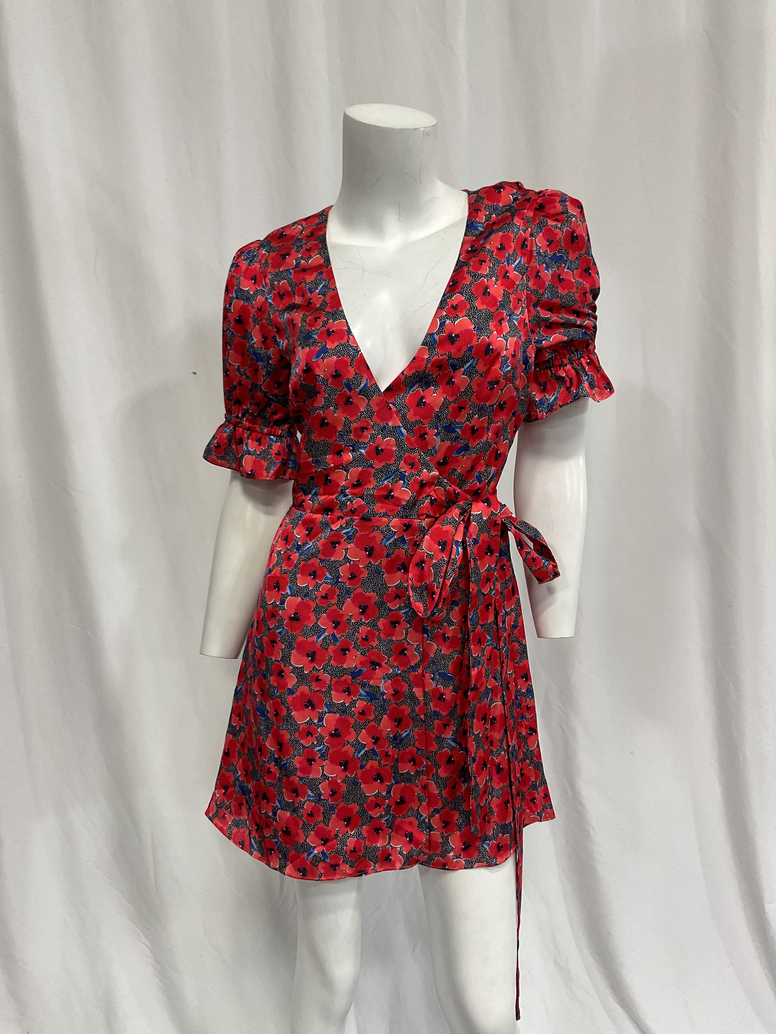 House Of Harlow 1960 X Revolve Aja Mini Dress In Red Poppy Floral - Image 3