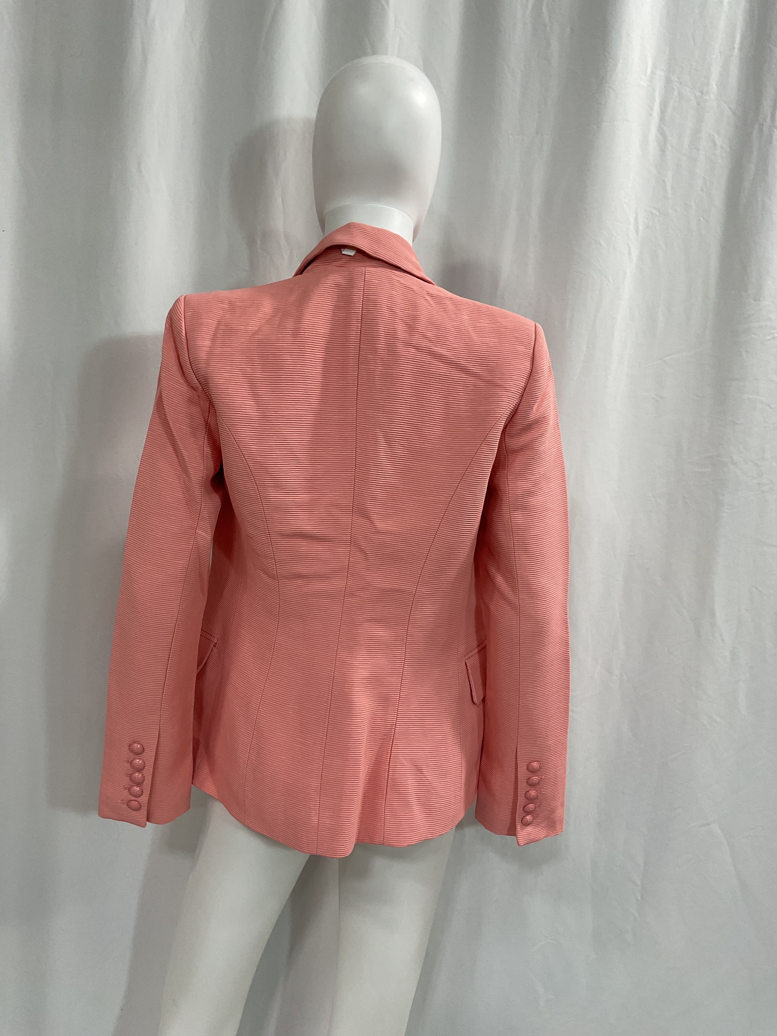 Kenzie Double Breasted Blazer In Rose Tan & Tropical - Image 4