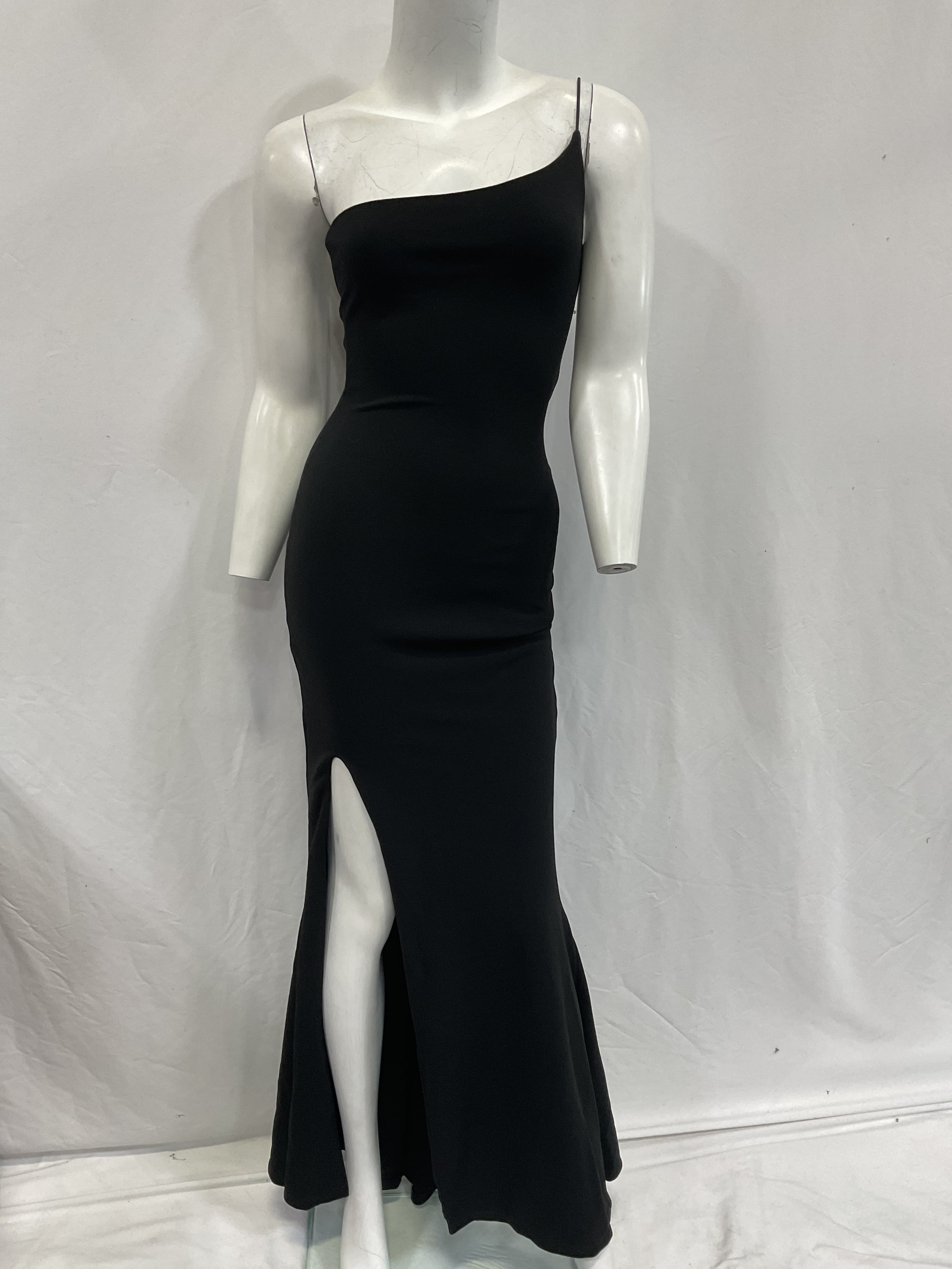Jasmine One Shoulder Gown In Black - Image 3