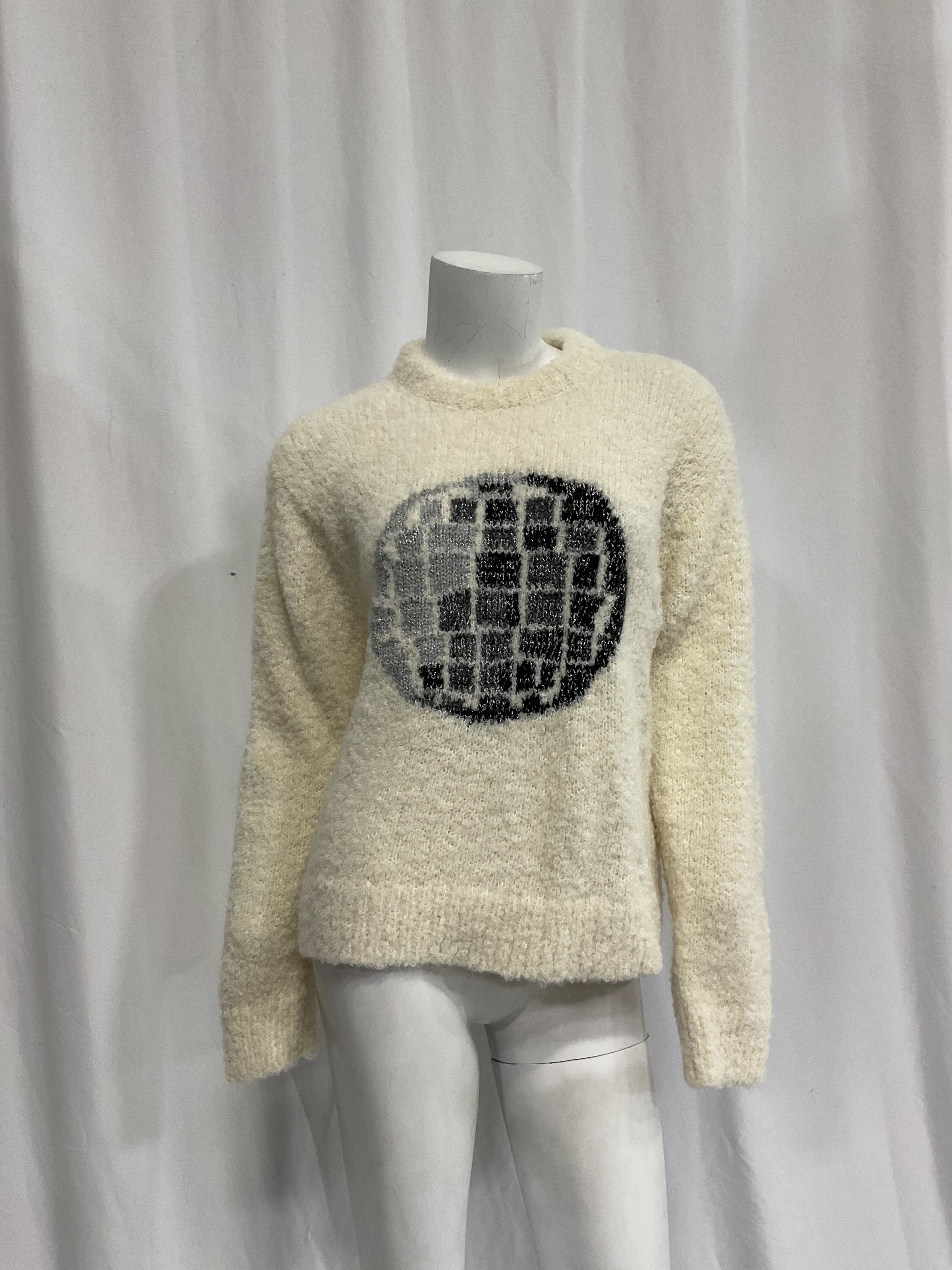 Hand-Knit Disco Ball Sweater - Image 2