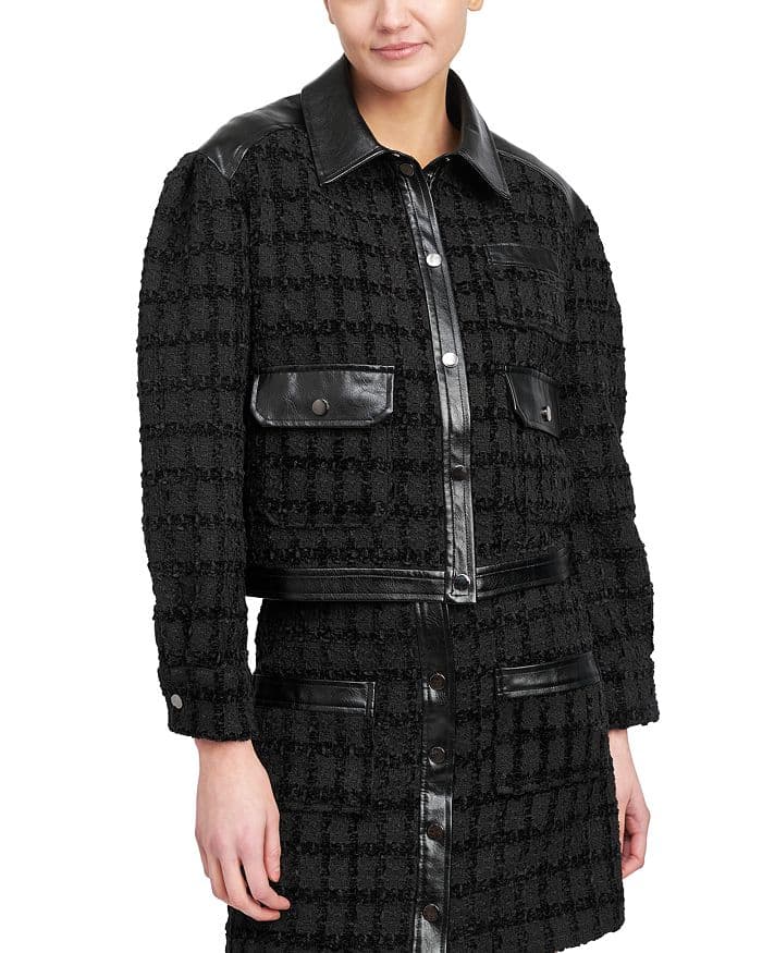 Melbrooke Mixed Media Jacket - Image 1