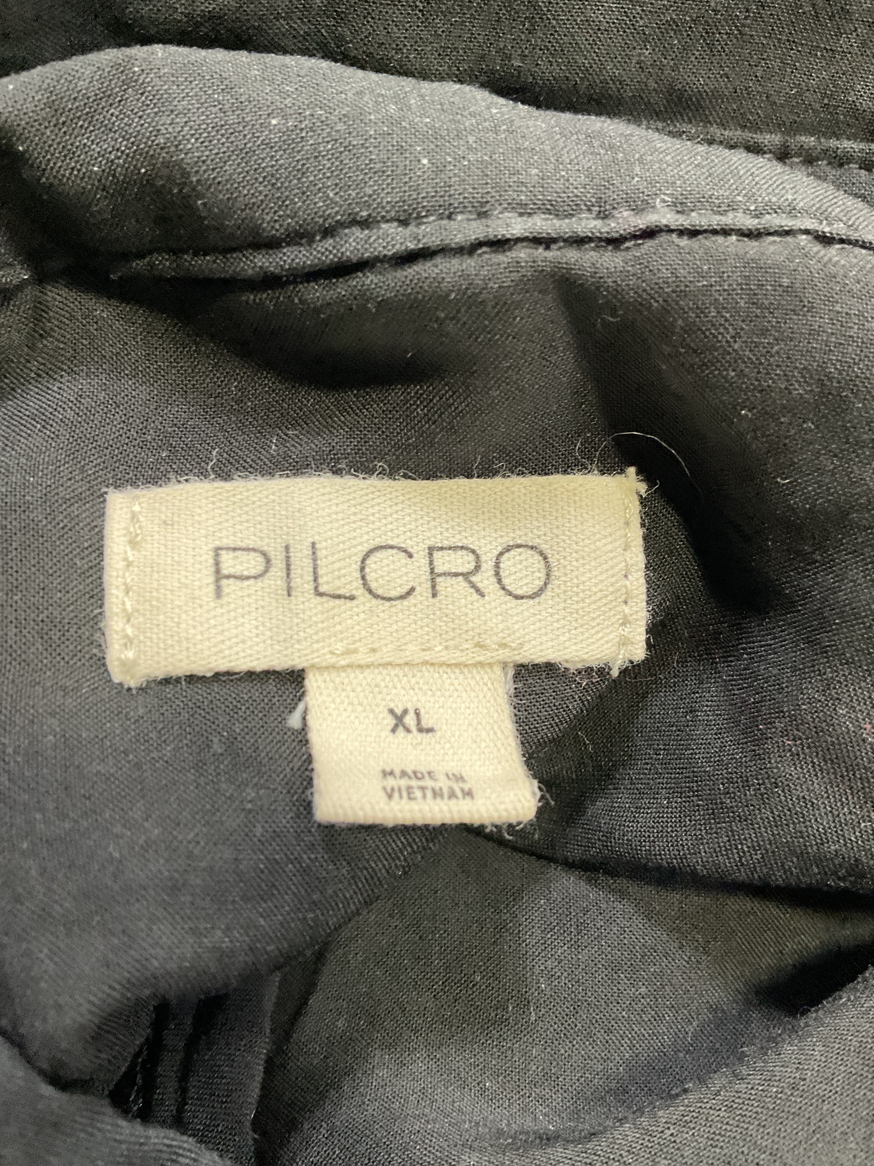 Pilcro Long-Sleeve Chainmail Buttondown Blouse - Image 4