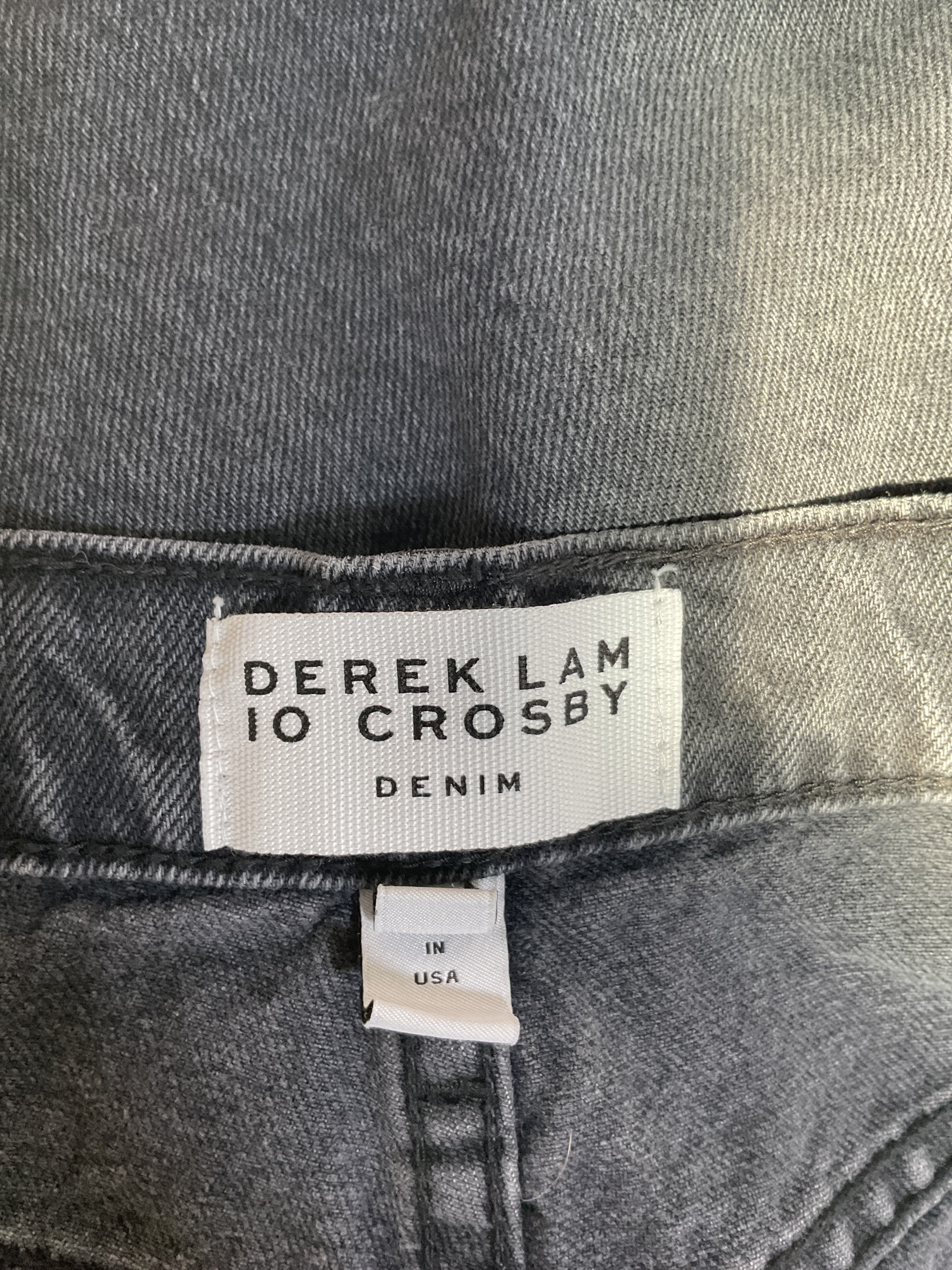 10 Crosby Ana Asymmetrical Denim Mini Skirt - Image 3