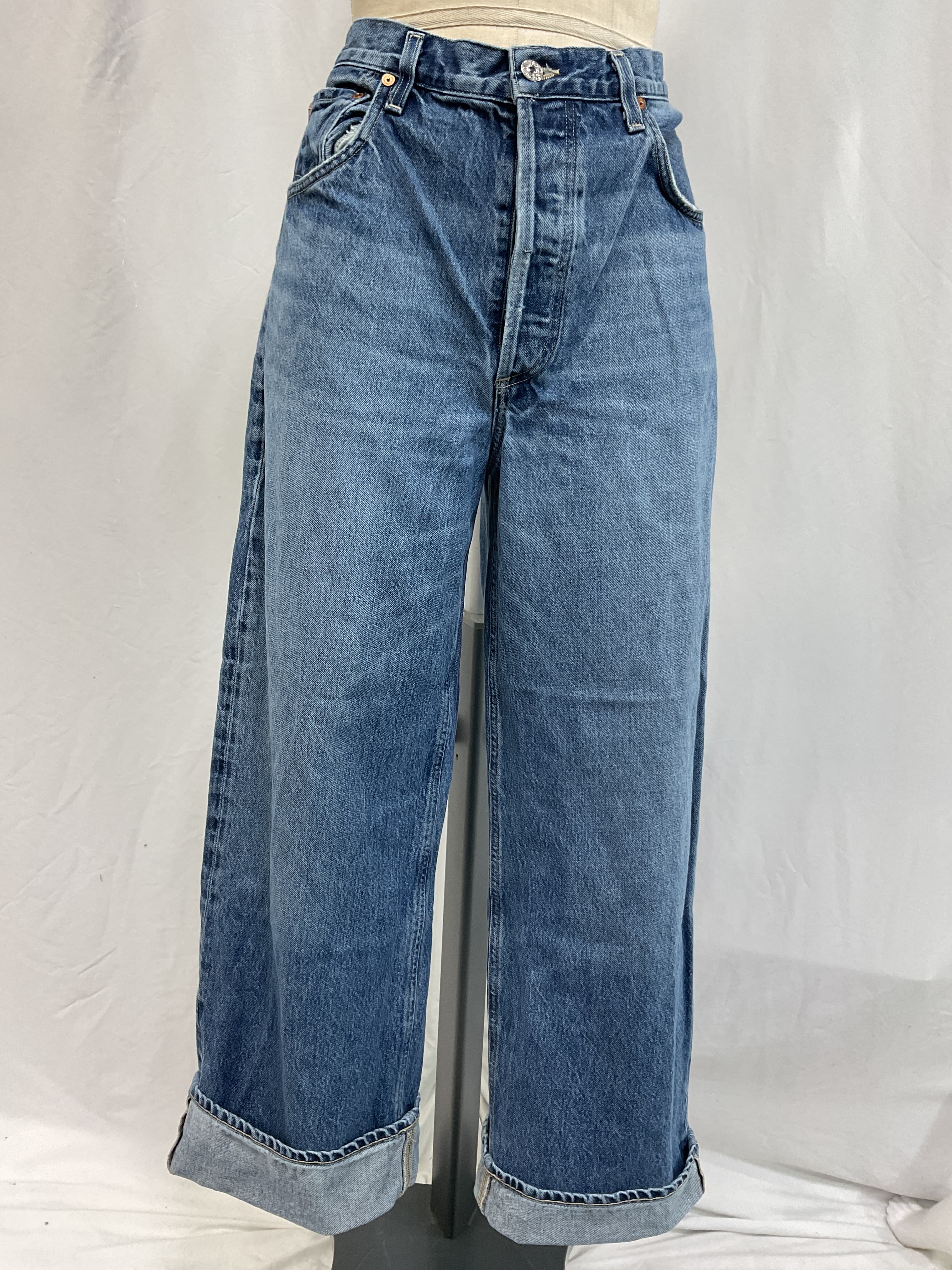 Ayla Baggy Cuffed Crop Jeans - Image 4