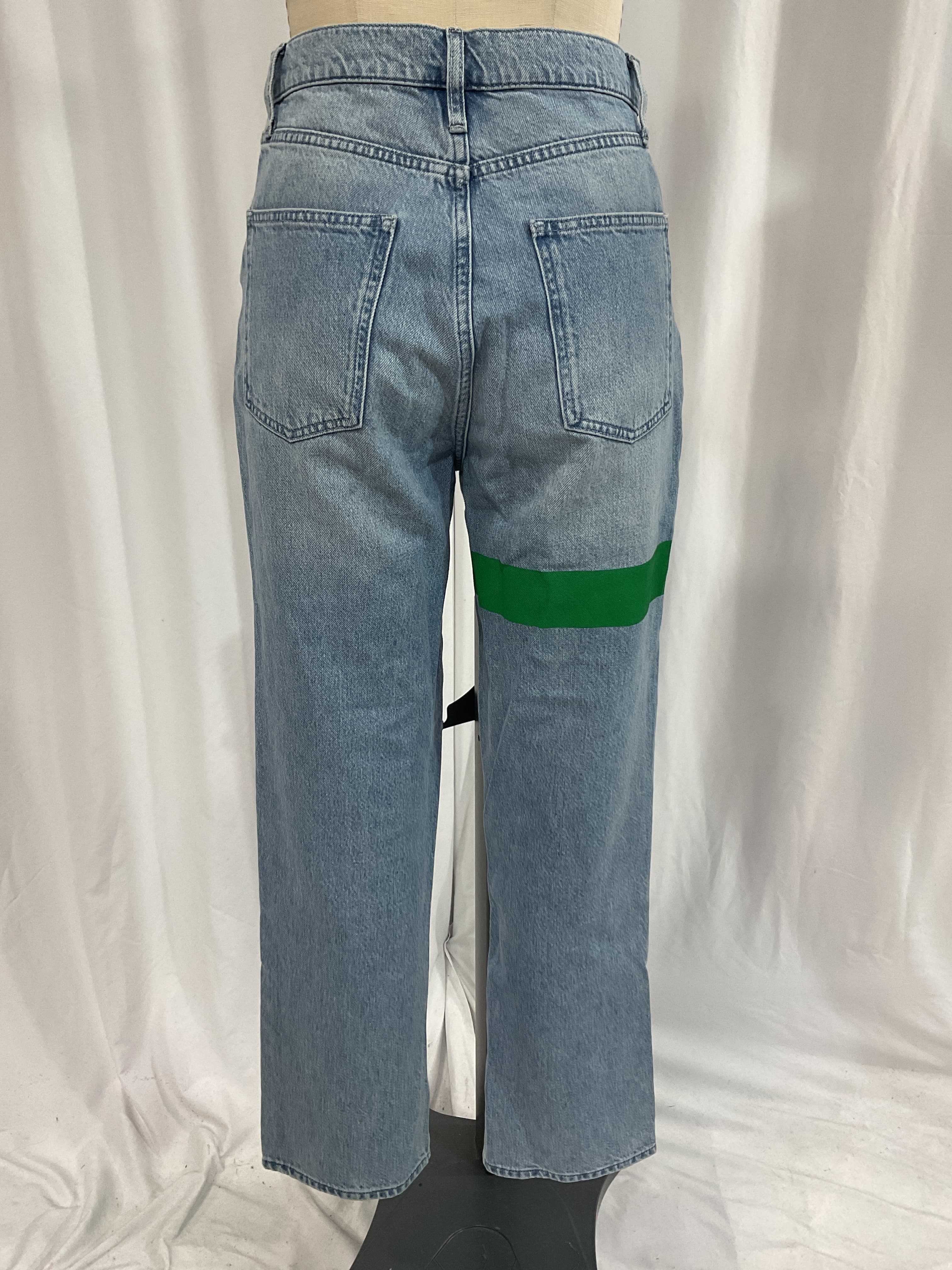 Ms. Triarchy Printed High-Rise Straight-Leg Jeans - Image 4