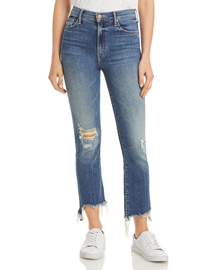 The Insider High Rise Cropped Straight Leg Jeans - Image 1