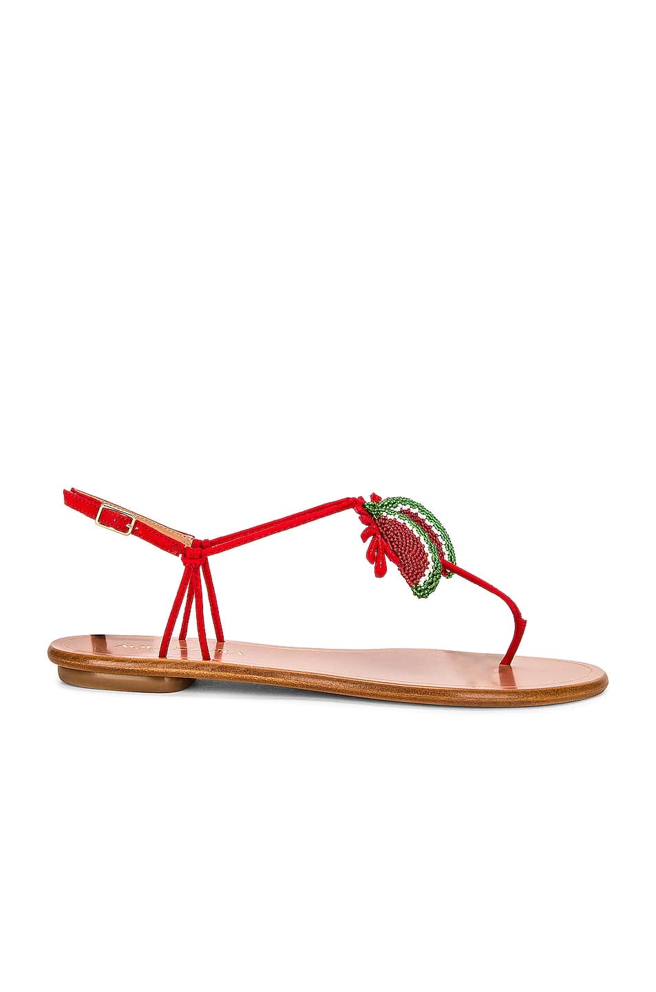 Patillita Flat Sandal In Lipstick - Image 1